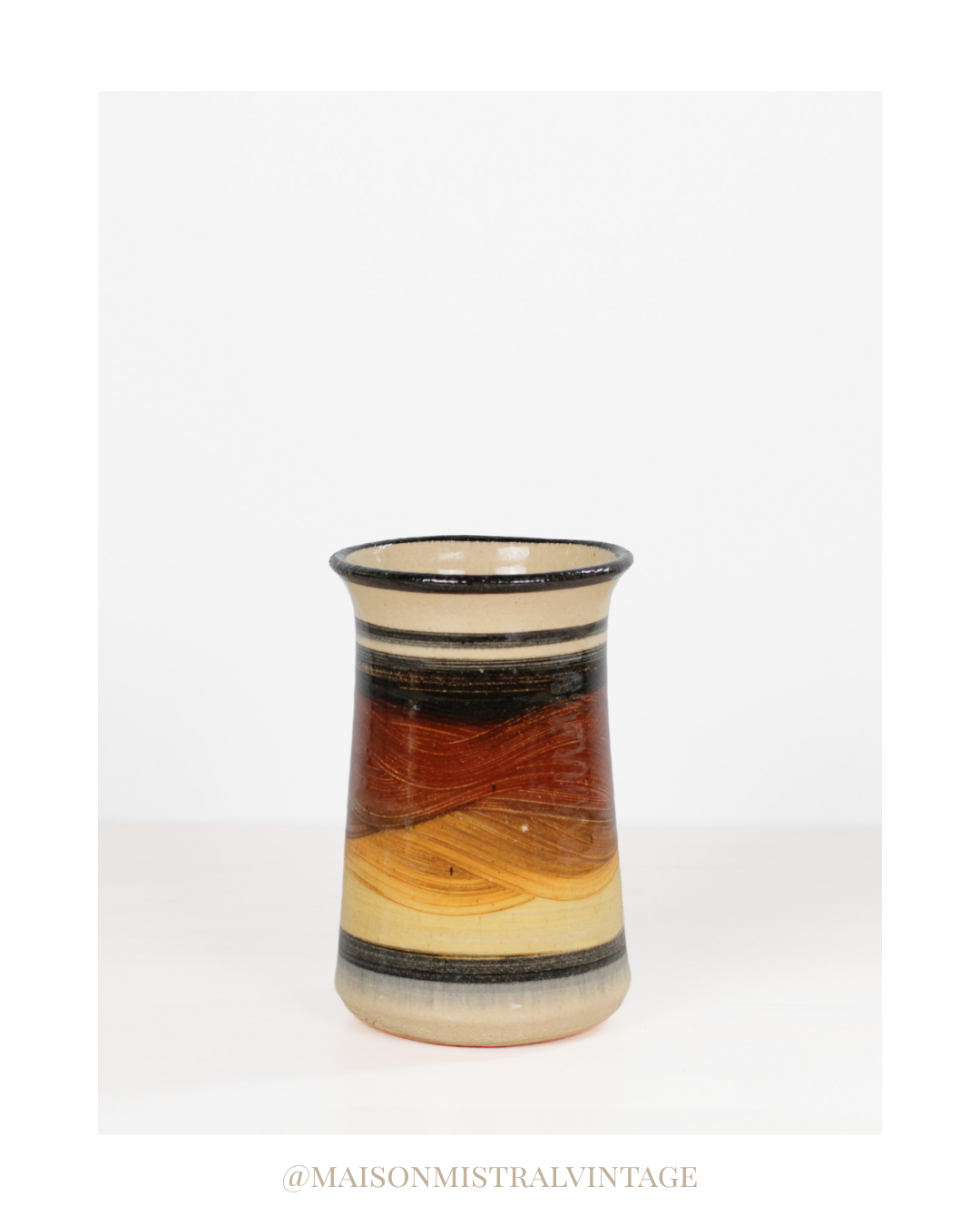 Vintage Handmade Studio Pottery Vase
