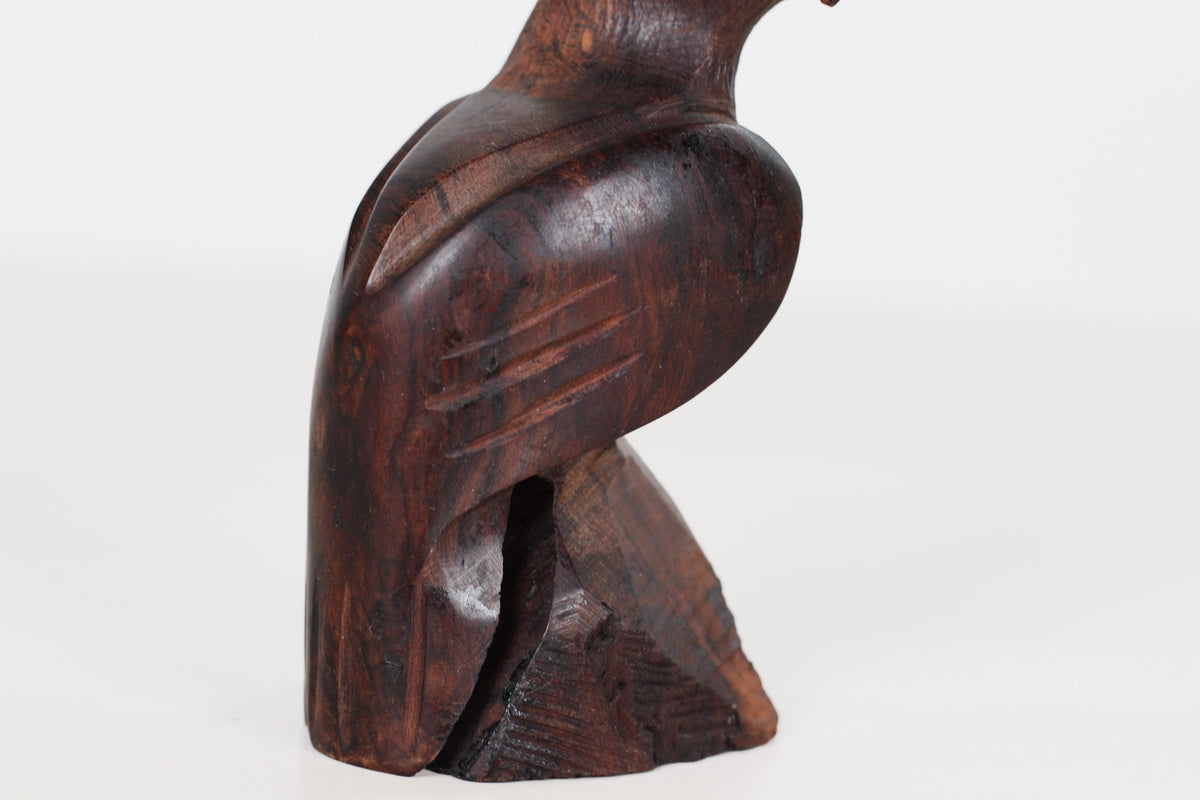 Vintage MCM Ironwood Eagle Sculpture