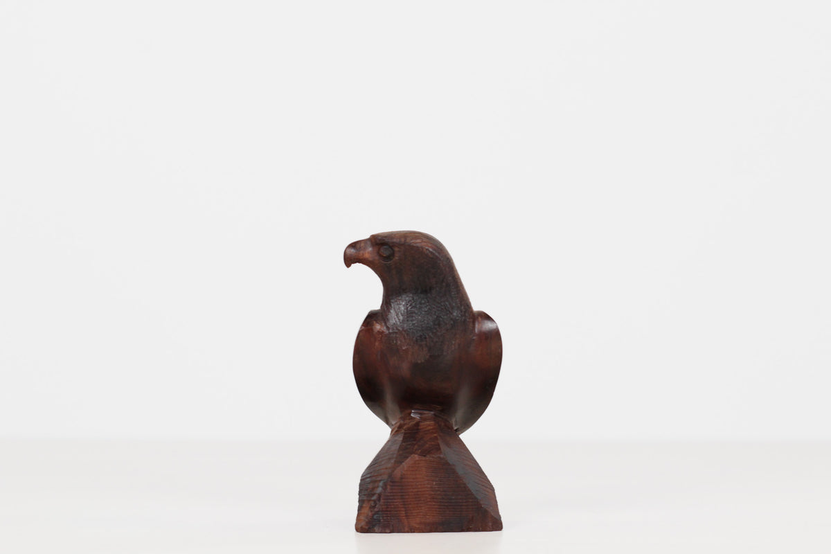 Vintage MCM Ironwood Eagle Sculpture