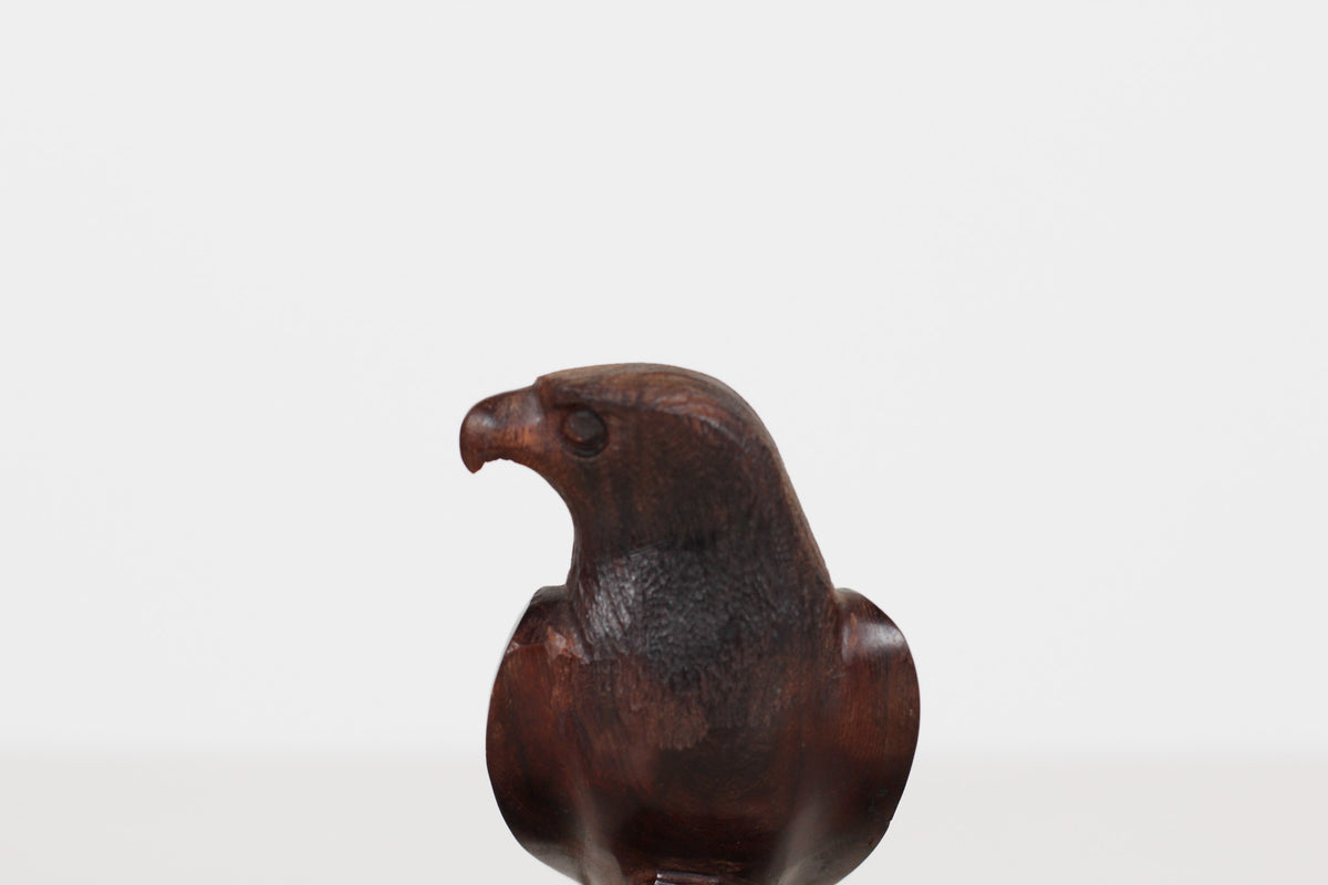 Vintage MCM Ironwood Eagle Sculpture