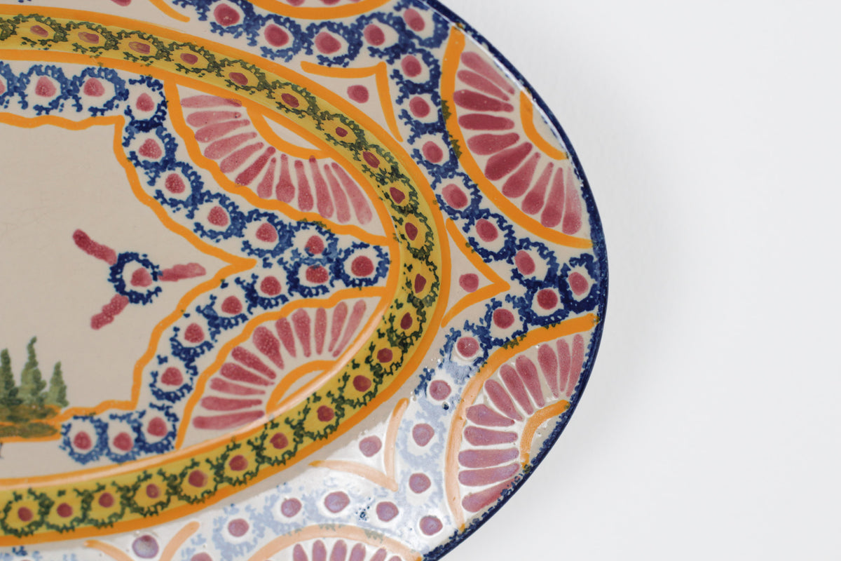 Vintage French Henriot Quimper Oval Platter