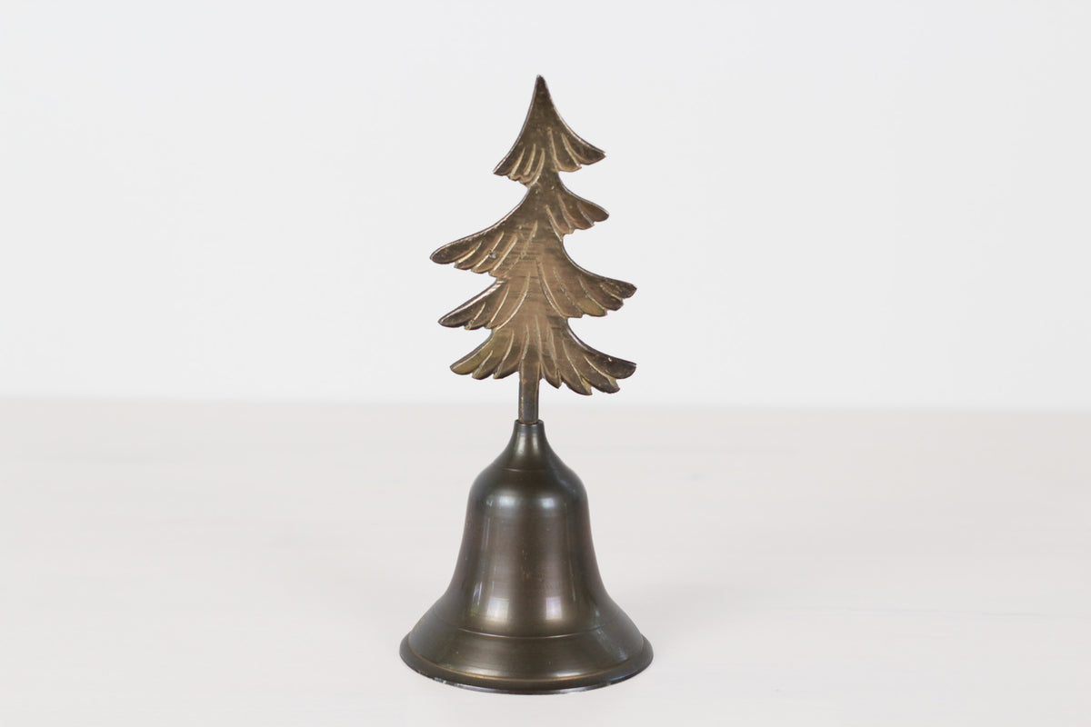 Vintage Brass Christmas Tree Bell