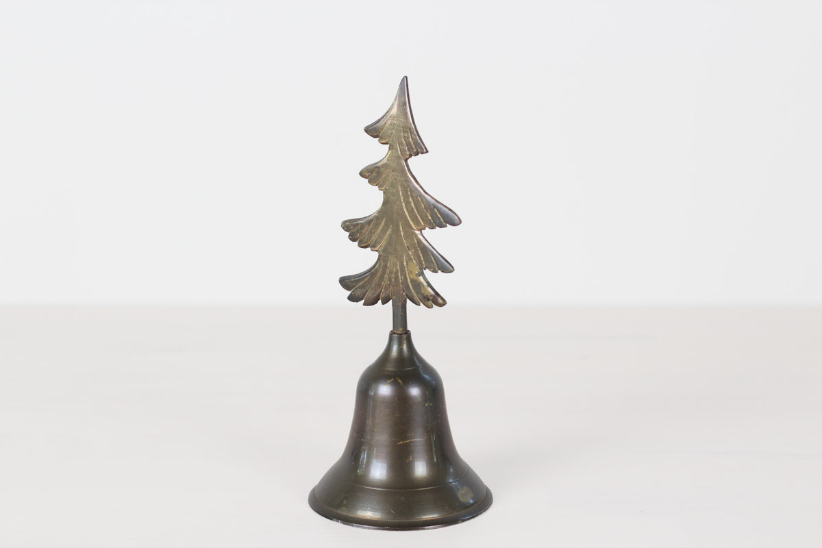 Vintage Brass Christmas Tree Bell