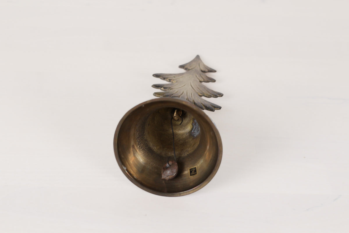 Vintage Brass Christmas Tree Bell