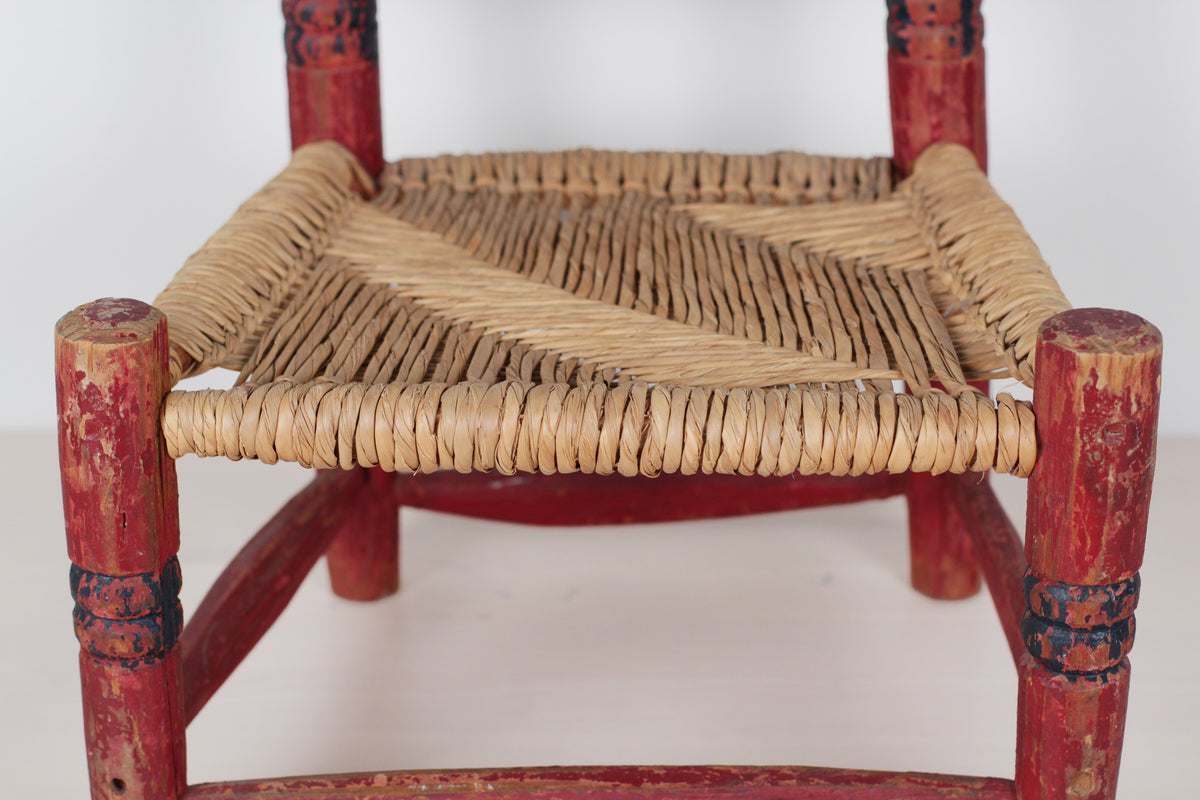 Vintage Mexican Folk Art Child's Chair