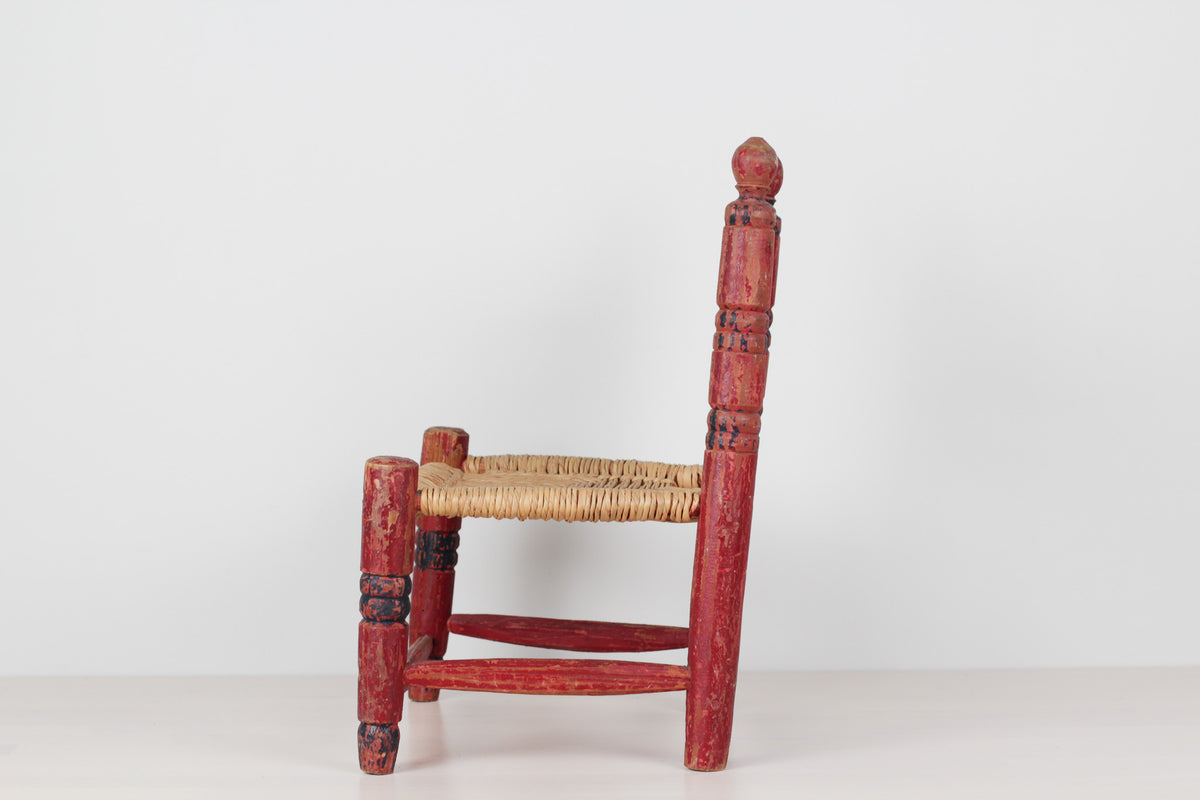 Vintage Mexican Folk Art Child's Chair