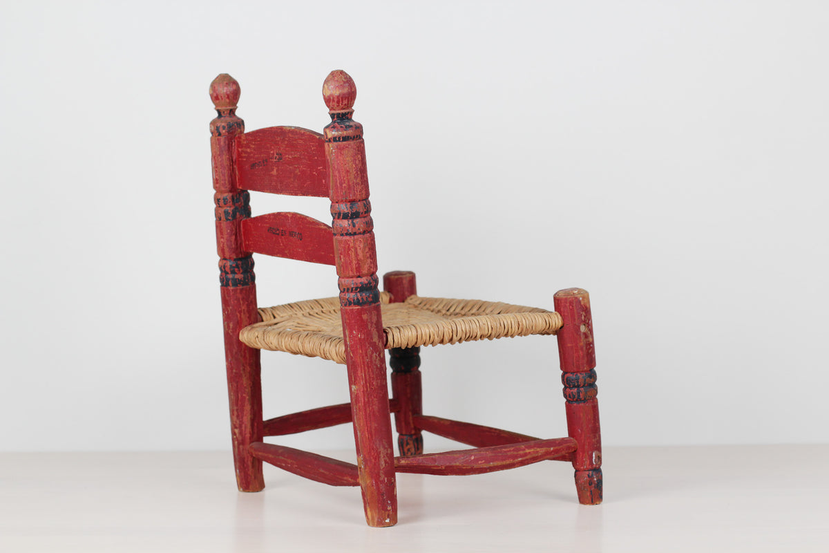 Vintage Mexican Folk Art Child's Chair