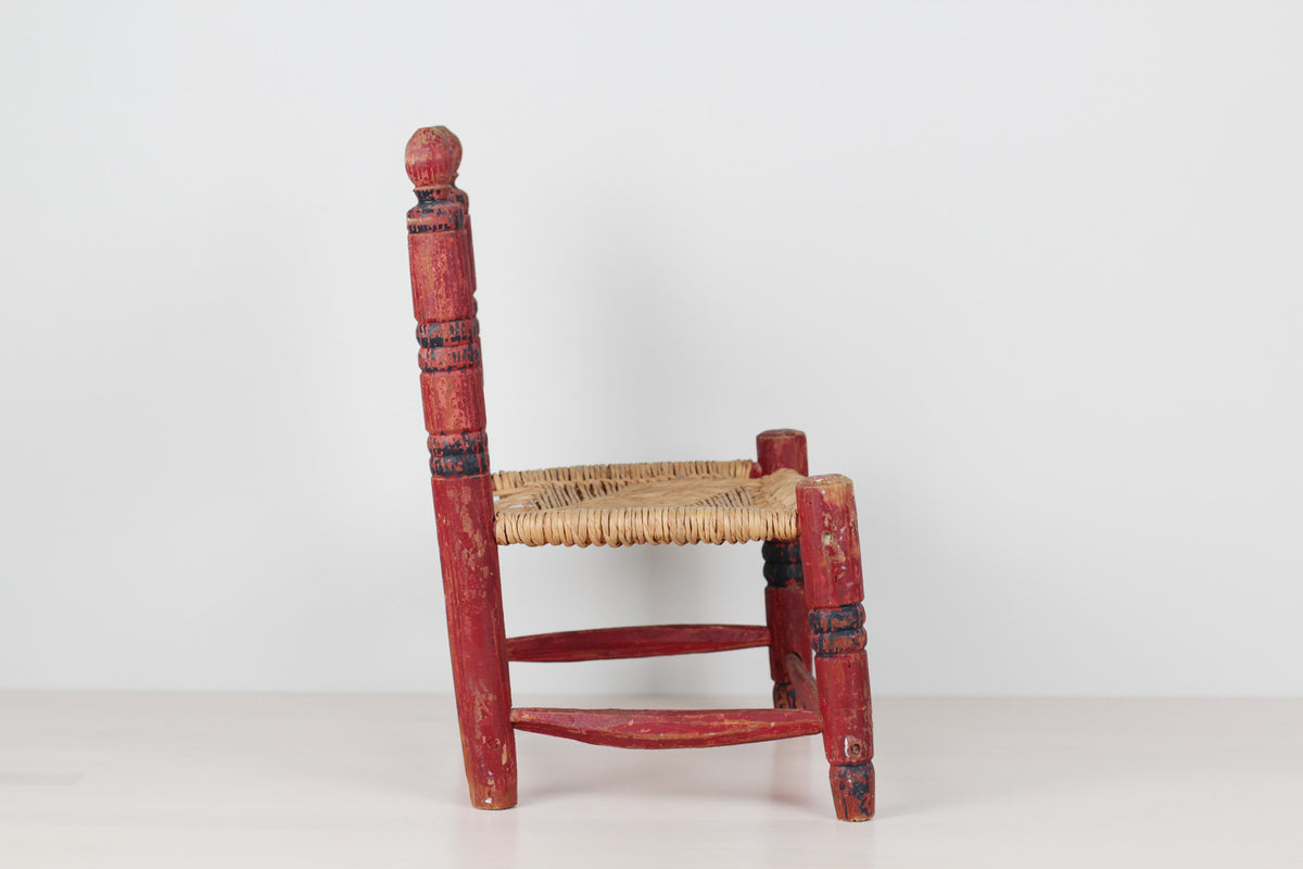 Vintage Mexican Folk Art Child's Chair
