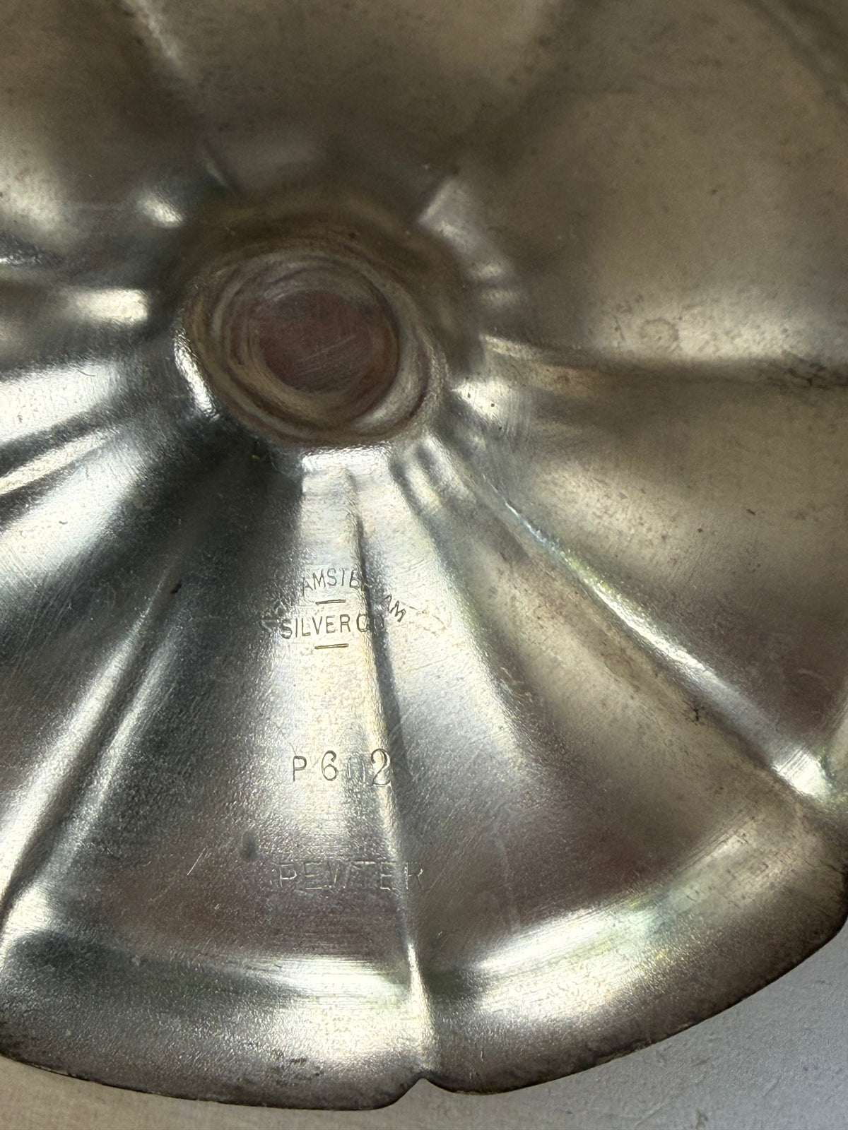 Vintage New Amsterdam Pewter Art Deco Style Double Candle Holder