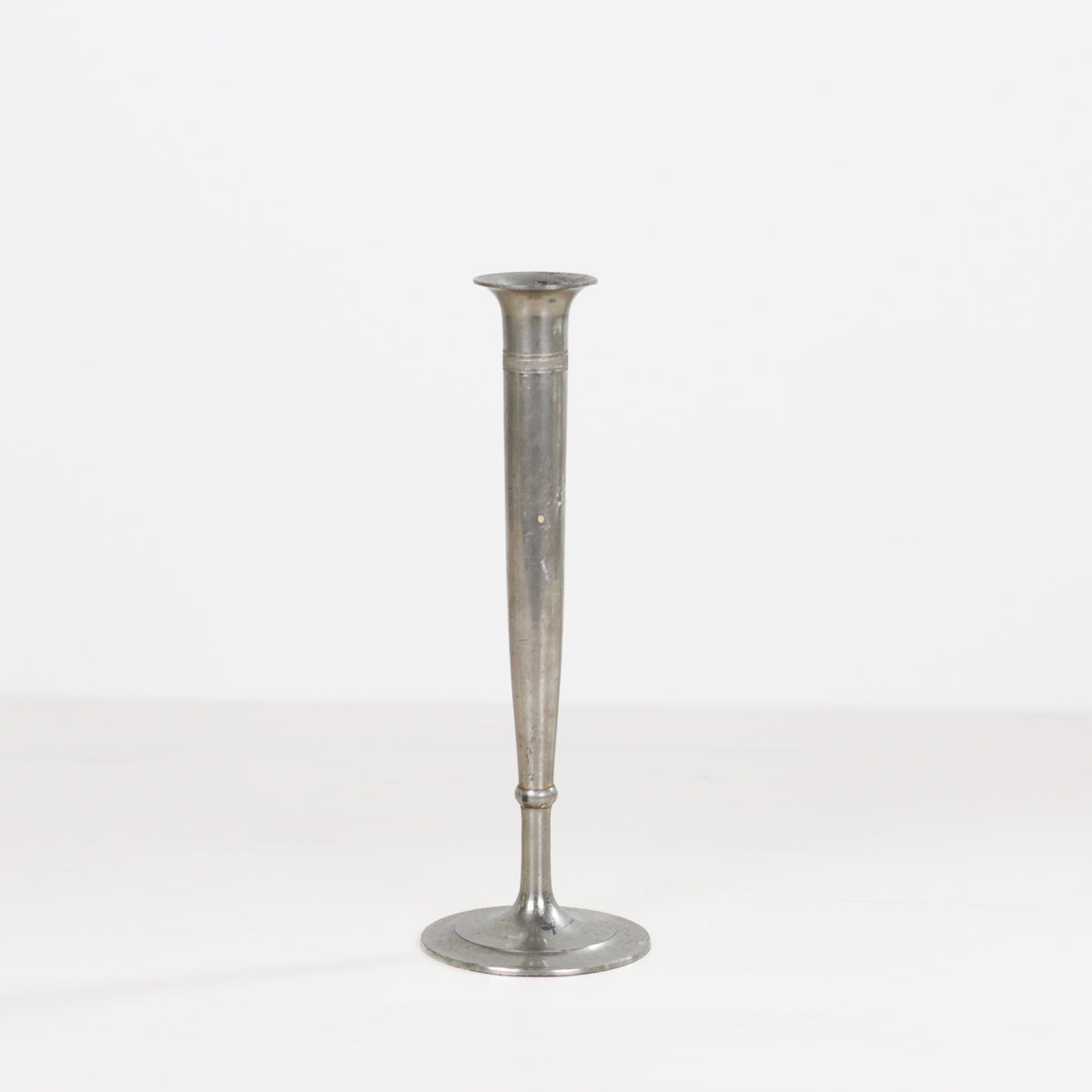 Vintage MCM German Pewter Slender Bud Vase