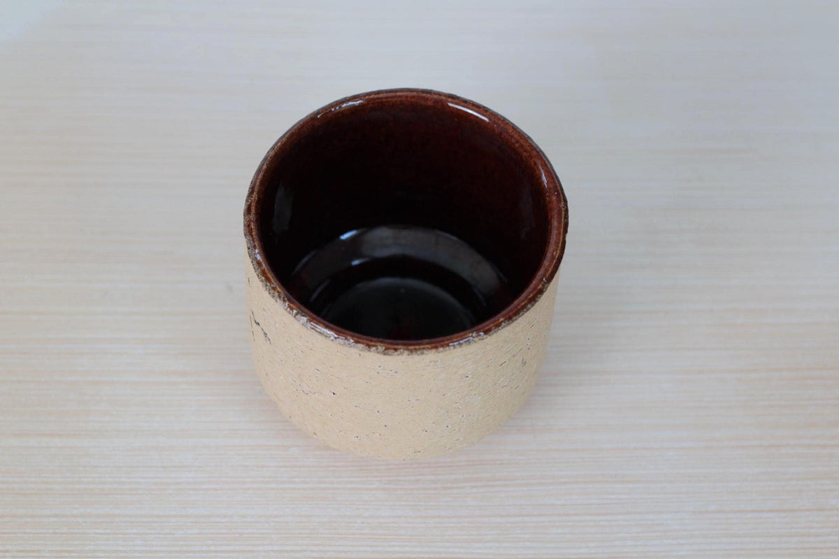 Vintage West German Brutalist Stoneware Pottery Planter