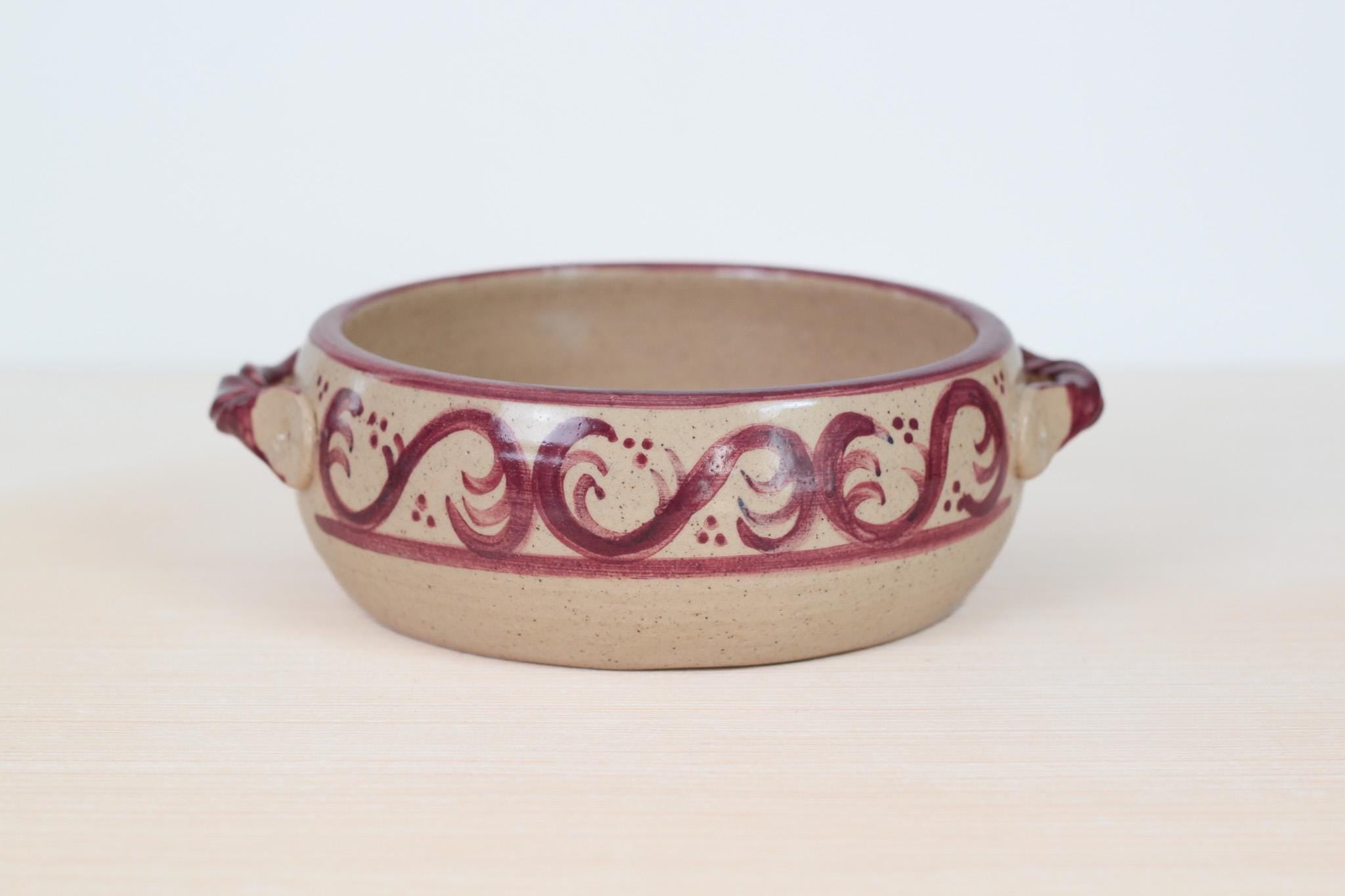 Vintage Studio Pottery Serving Dish, Signed by Artist