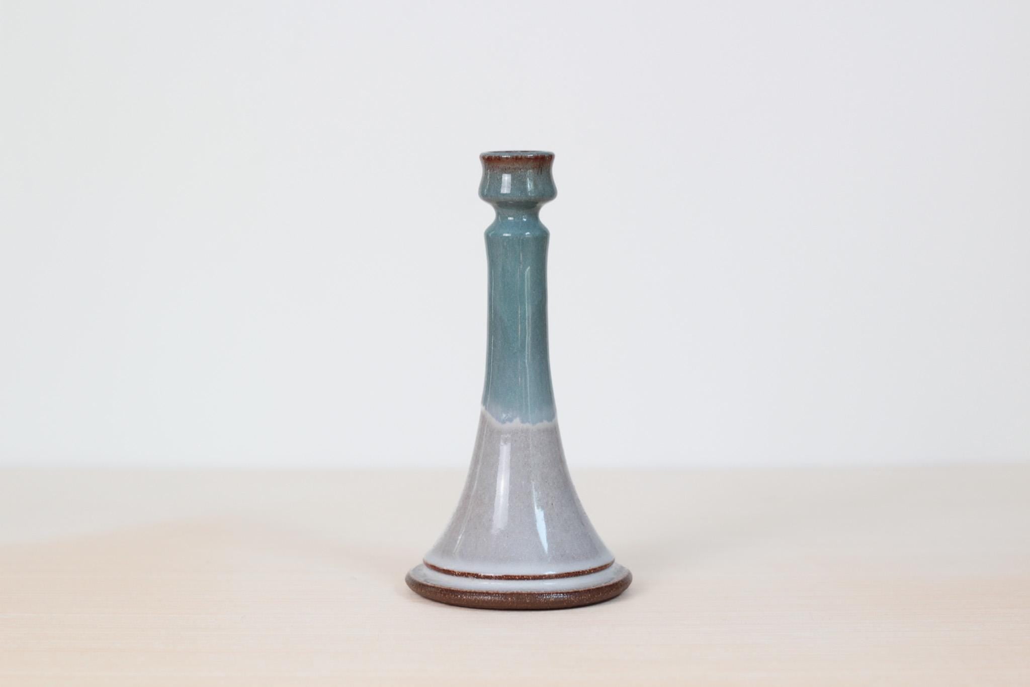 Vintage Studio Pottery Candle Holder, Signed by Artist