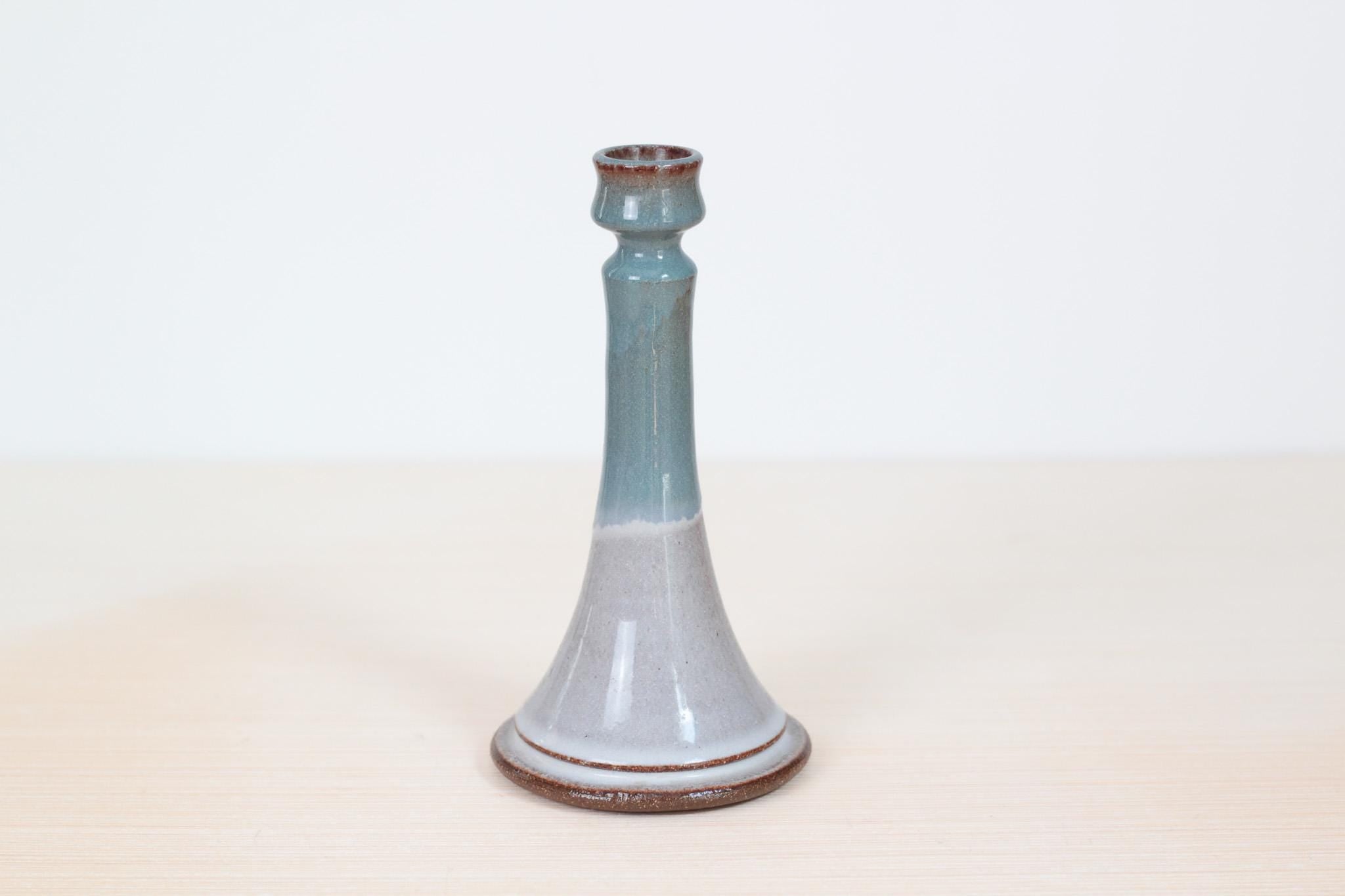 Vintage Studio Pottery Candle Holder, Signed by Artist