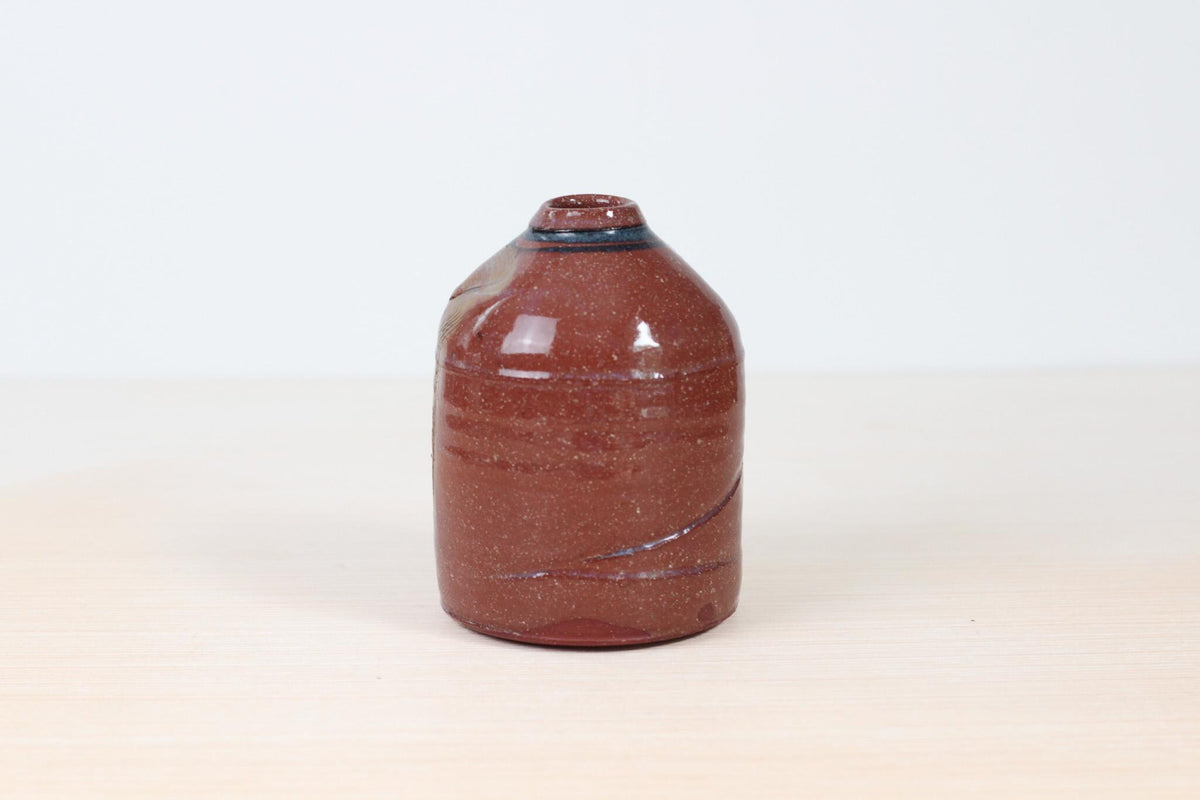Vintage Handmade Studio Pottery Stoneware Bud Vase | Signed by Artist