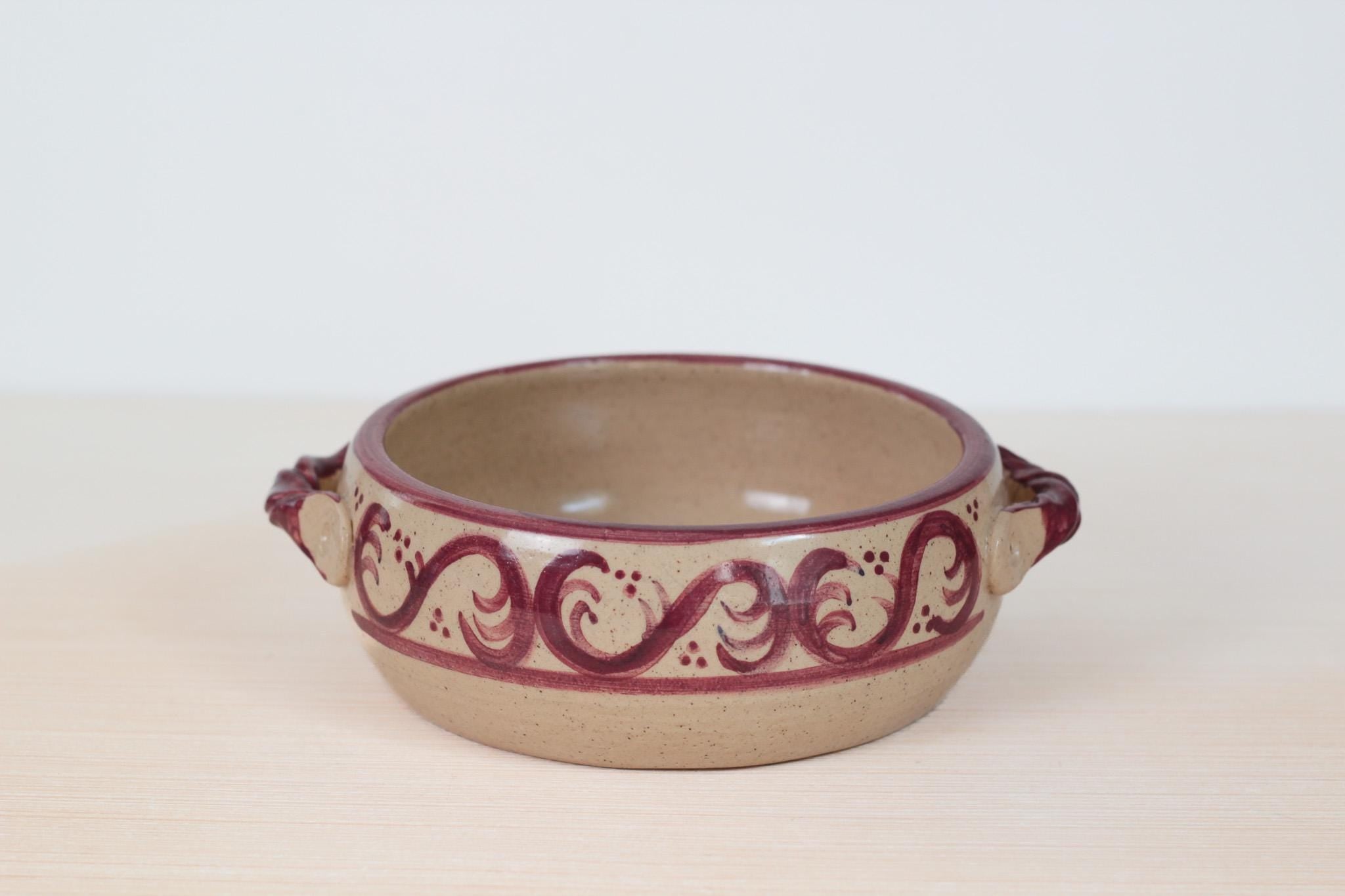 Vintage Studio Pottery Serving Dish, Signed by Artist