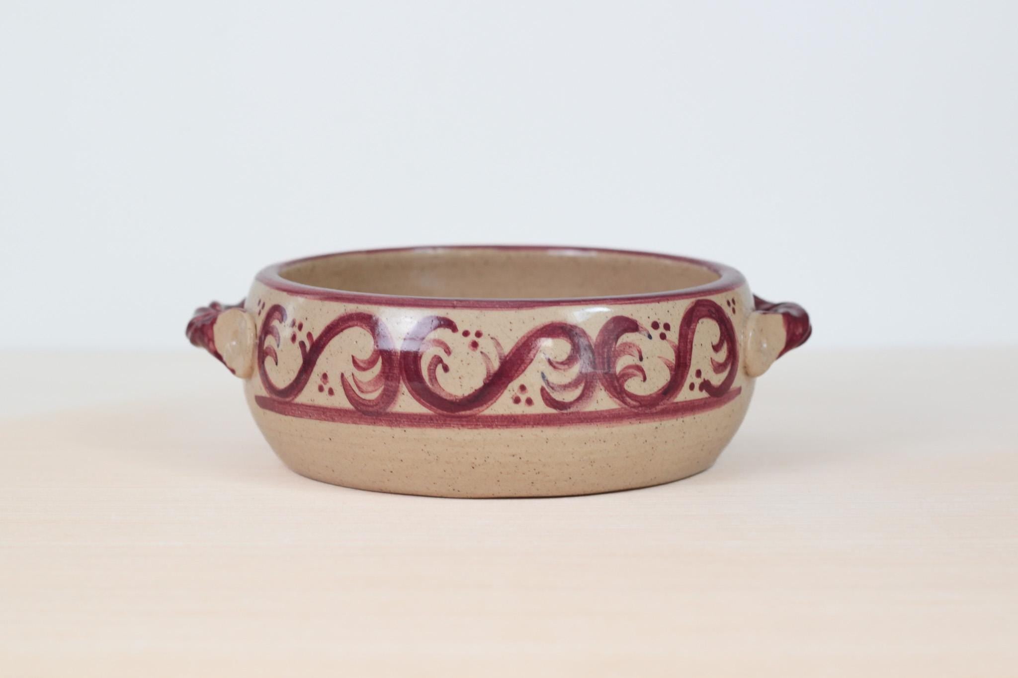 Vintage Studio Pottery Serving Dish, Signed by Artist