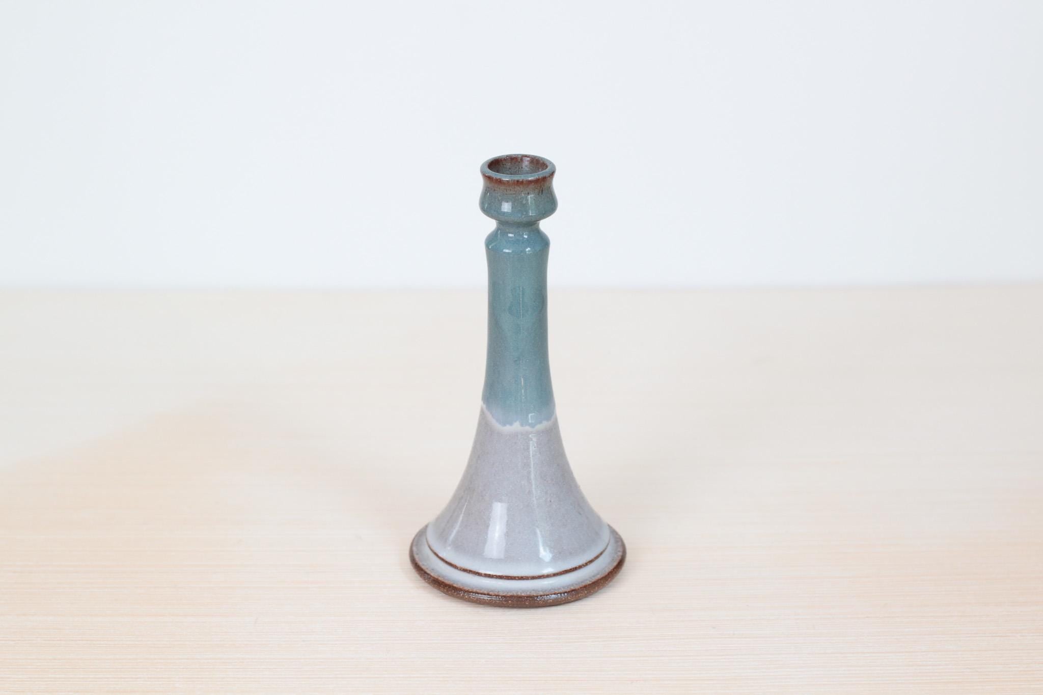 Vintage Studio Pottery Candle Holder, Signed by Artist