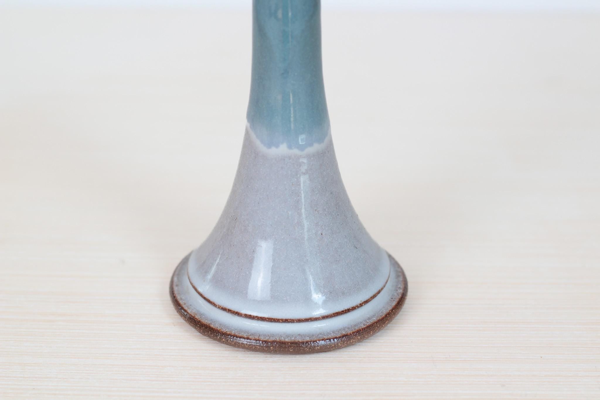 Vintage Studio Pottery Candle Holder, Signed by Artist