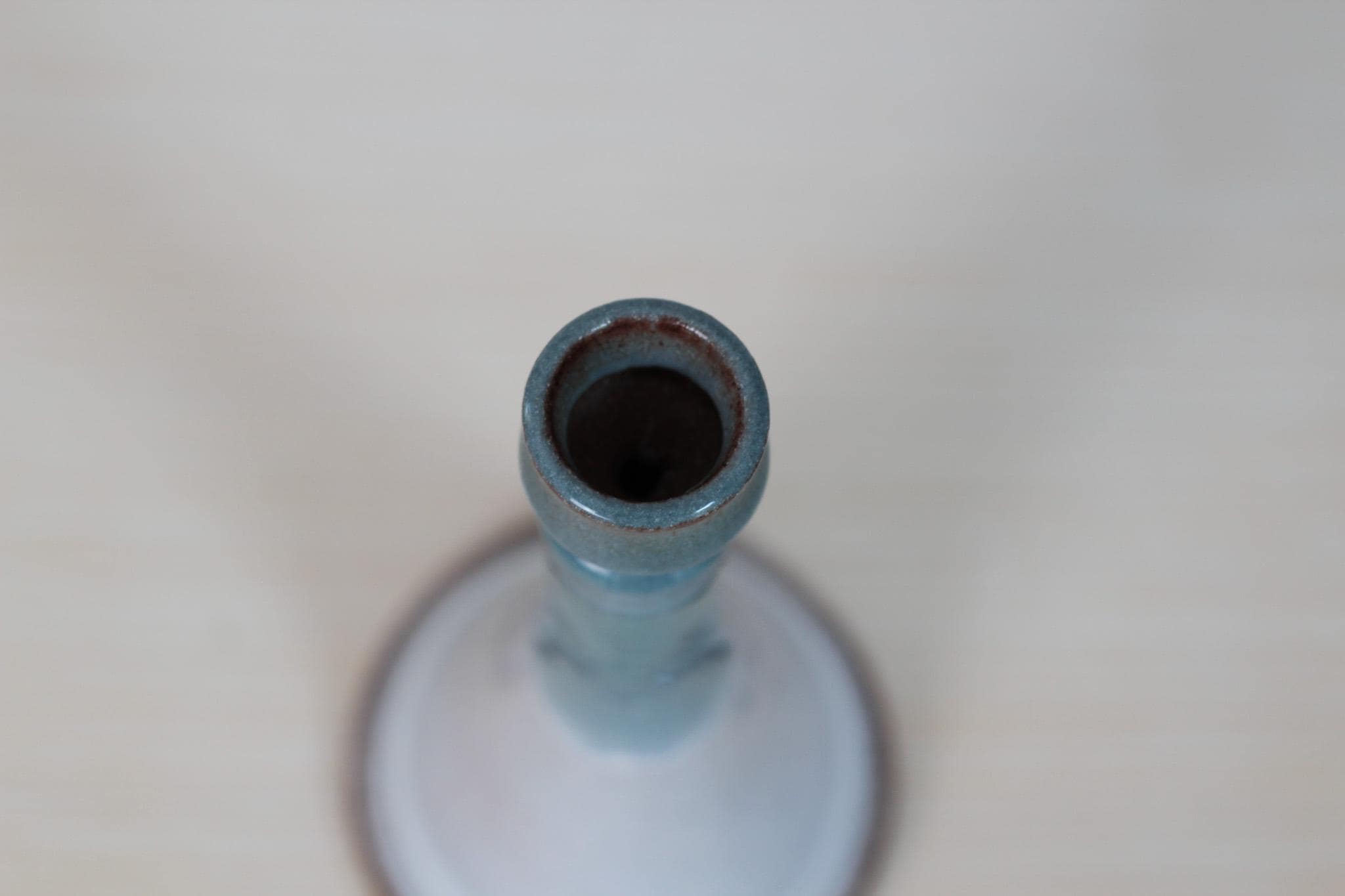 Vintage Studio Pottery Candle Holder, Signed by Artist