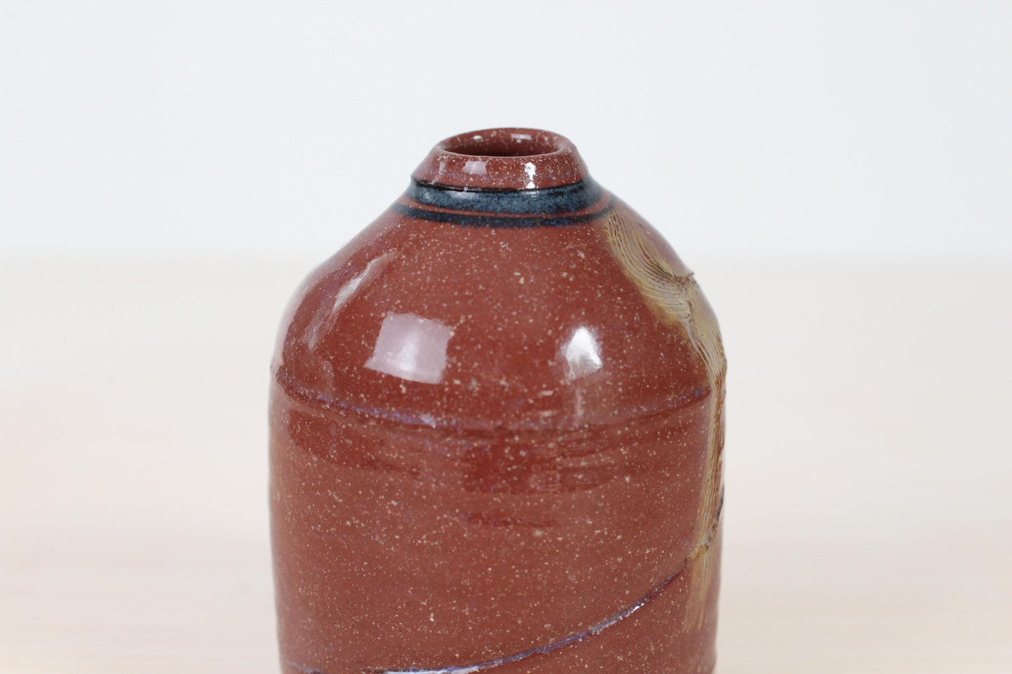 Vintage Handmade Studio Pottery Stoneware Bud Vase | Signed by Artist