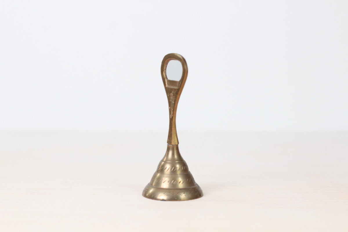 Vintage Brass Bell Bottle Opener | Mid-Century Barware