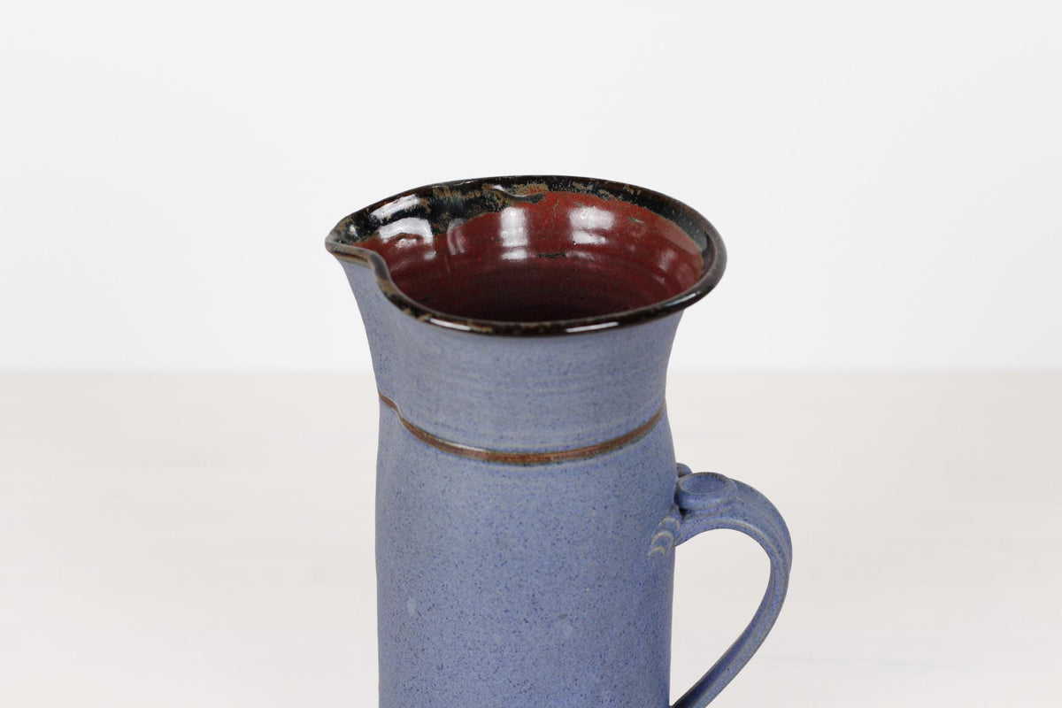 Vintage Handmade Studio Pottery Stoneware Pitcher | Signed by Artist