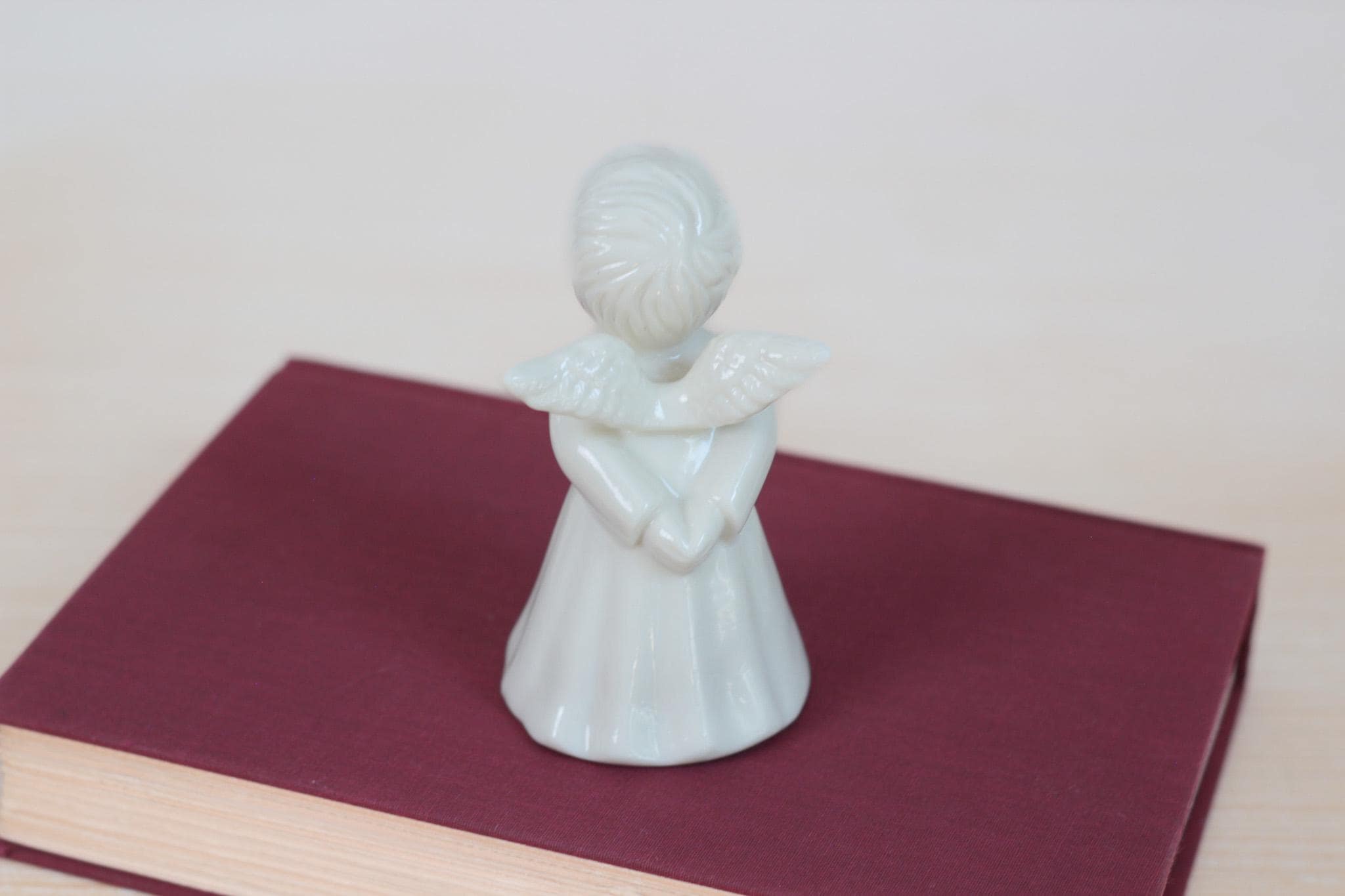 Vintage White Porcelain Angel Figurine