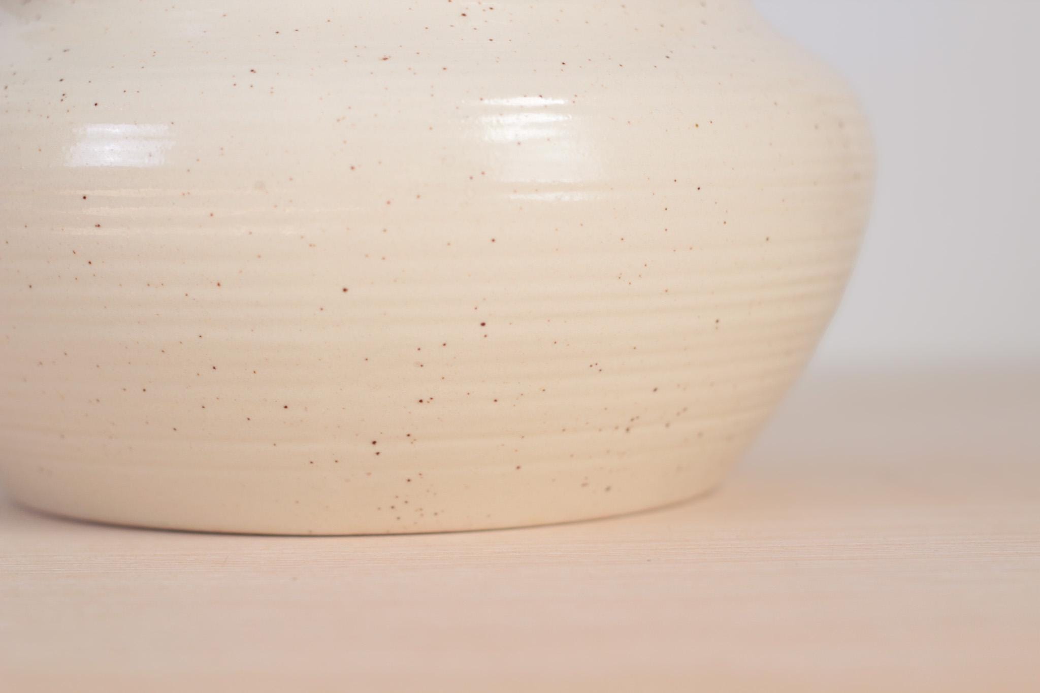Vintage Ceramic Planter with Floral Motif