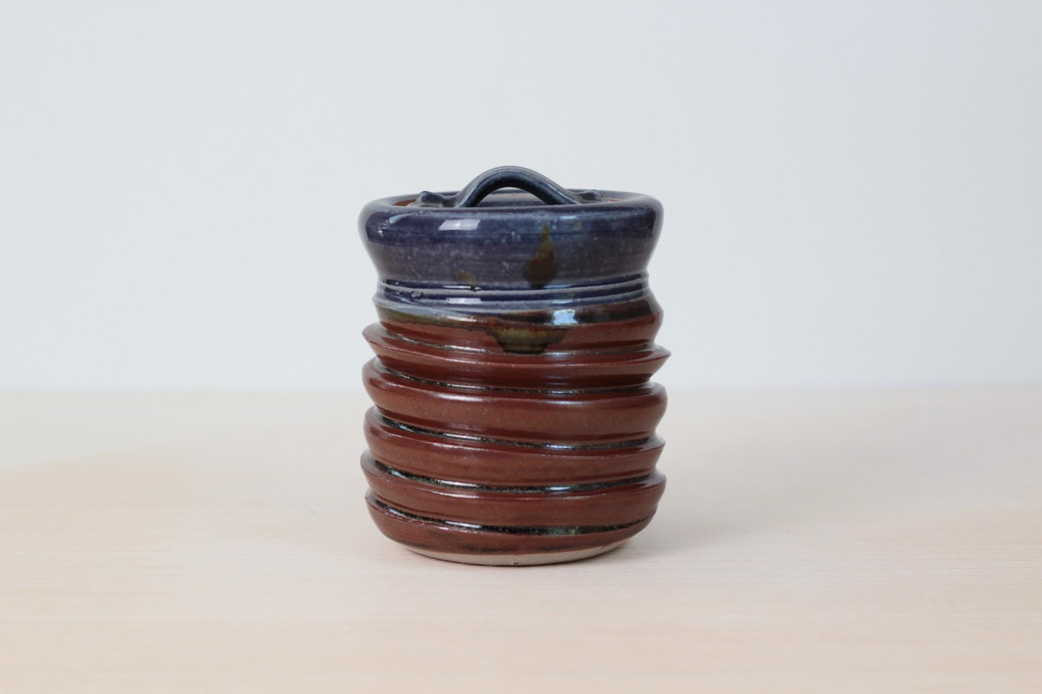 Vintage Studio Pottery Lidded Jar