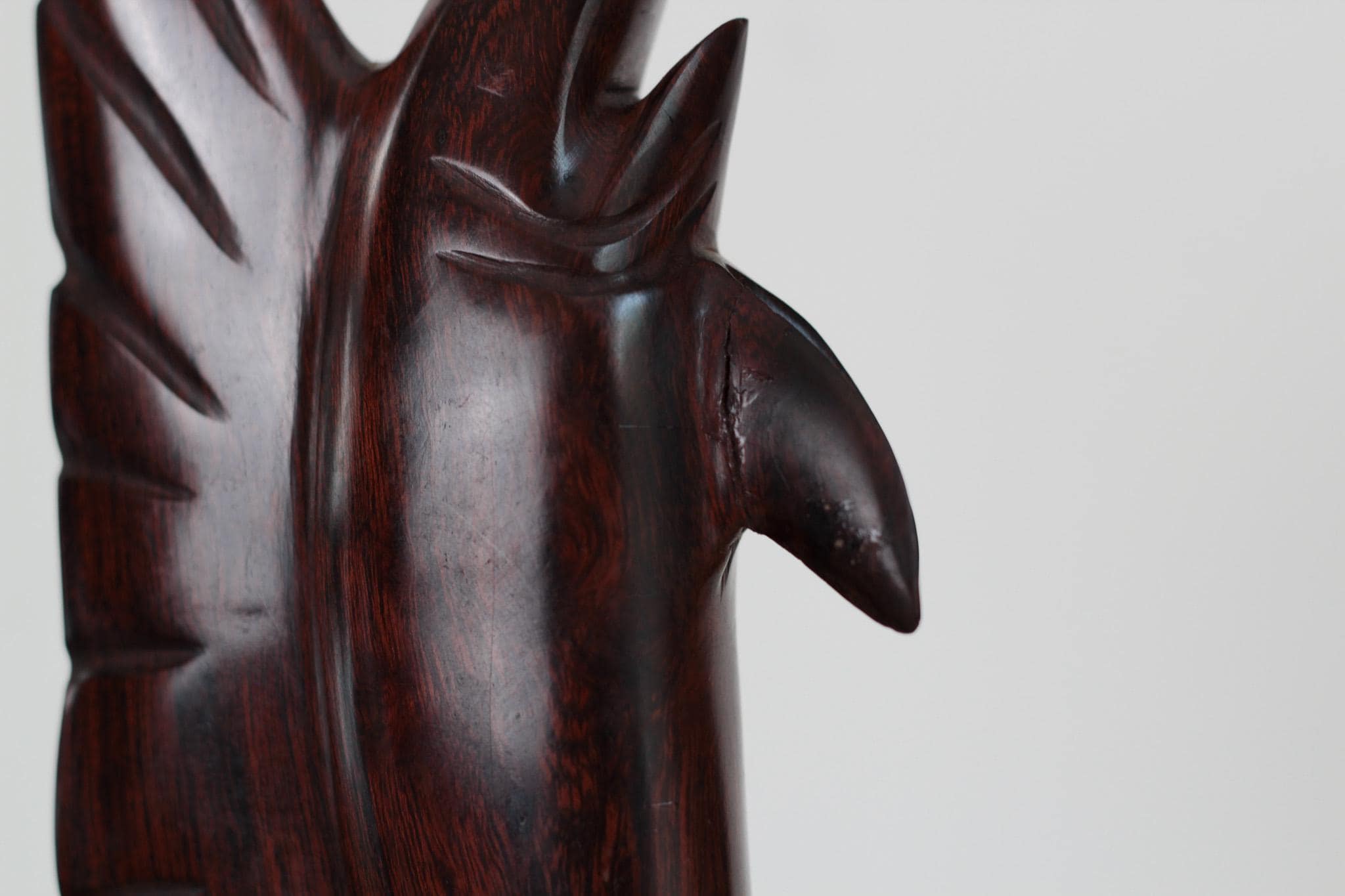 Vintage Ironwood Sailfish Sculpture, Mid-Century Nautical Decor