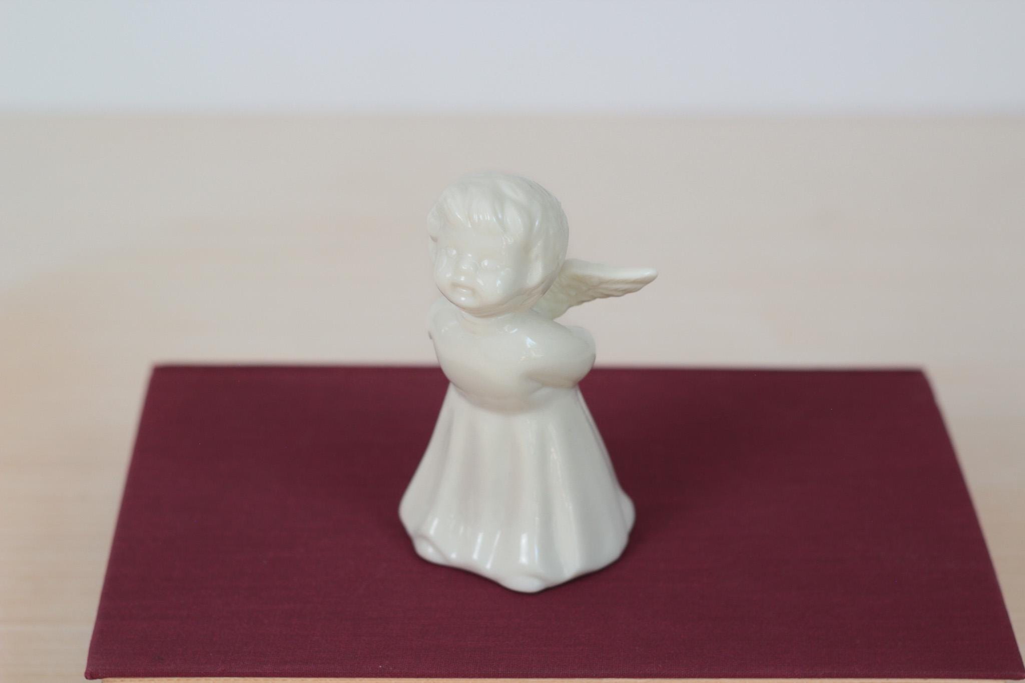 Vintage White Porcelain Angel Figurine