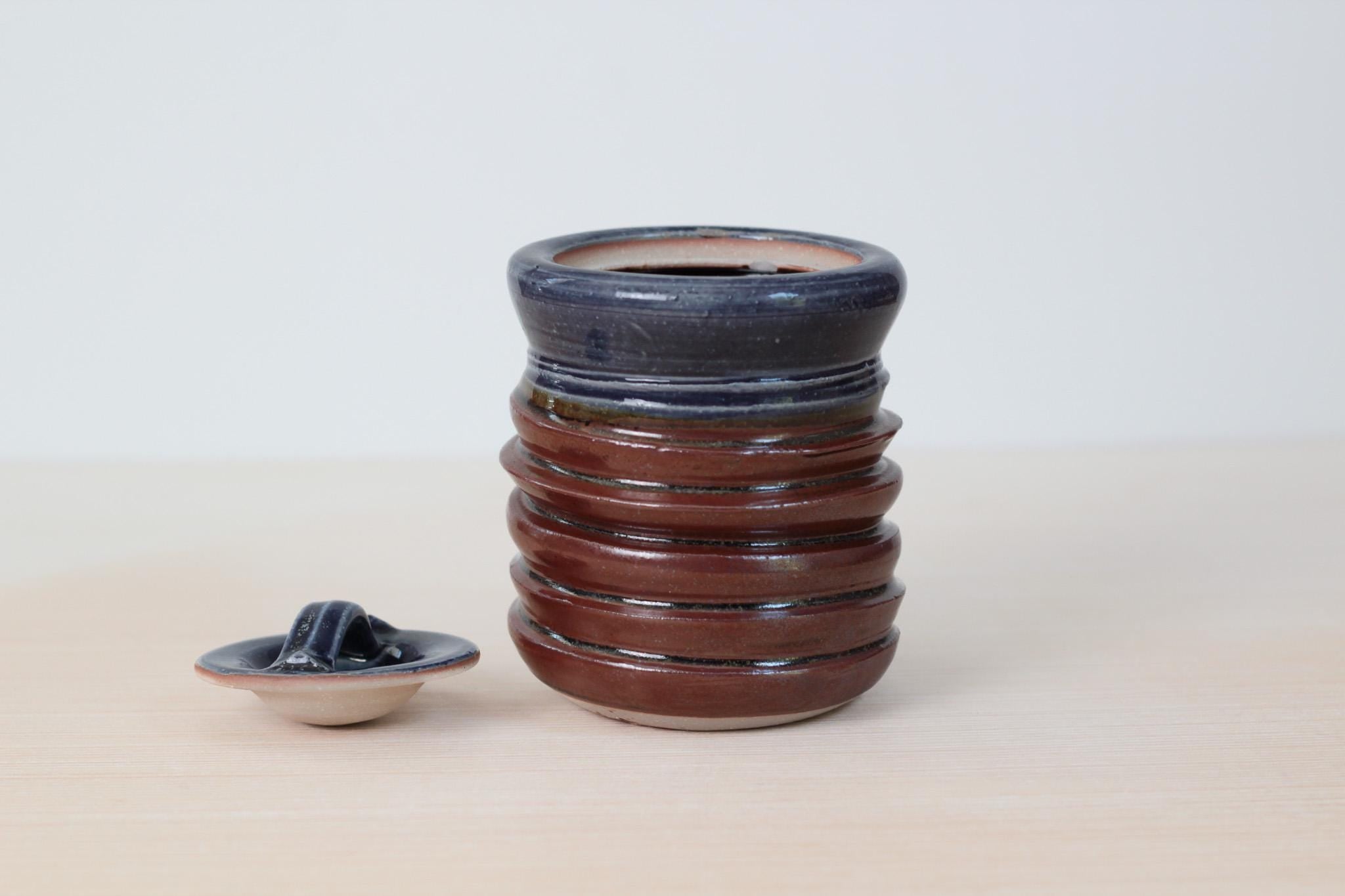 Vintage Studio Pottery Lidded Jar