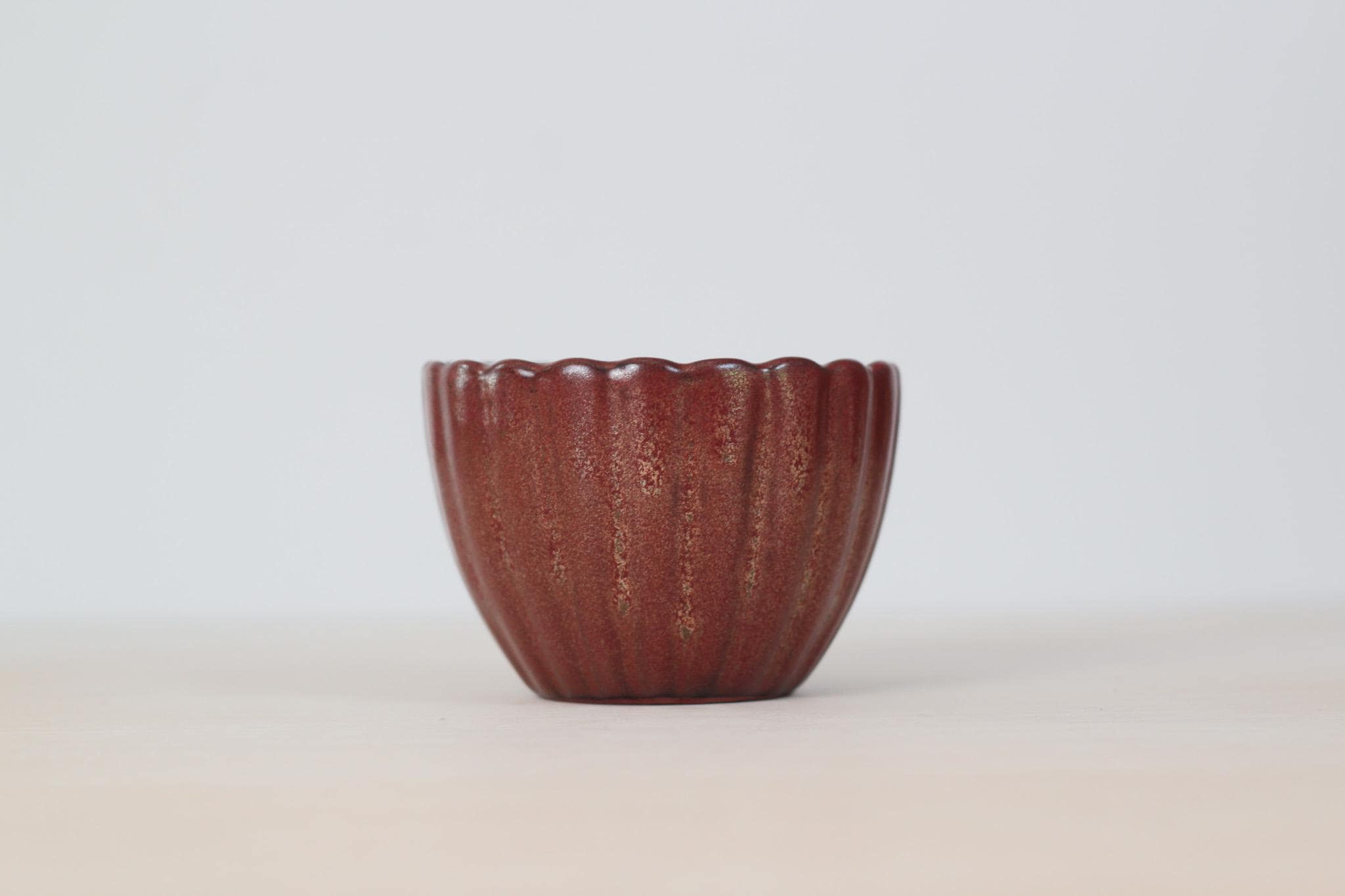 Vintage Studio Pottery Fluted Bowl