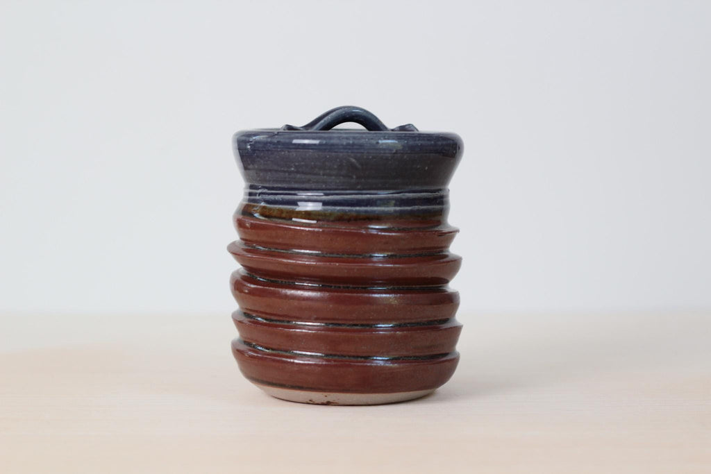 Vintage Studio Pottery Lidded Jar