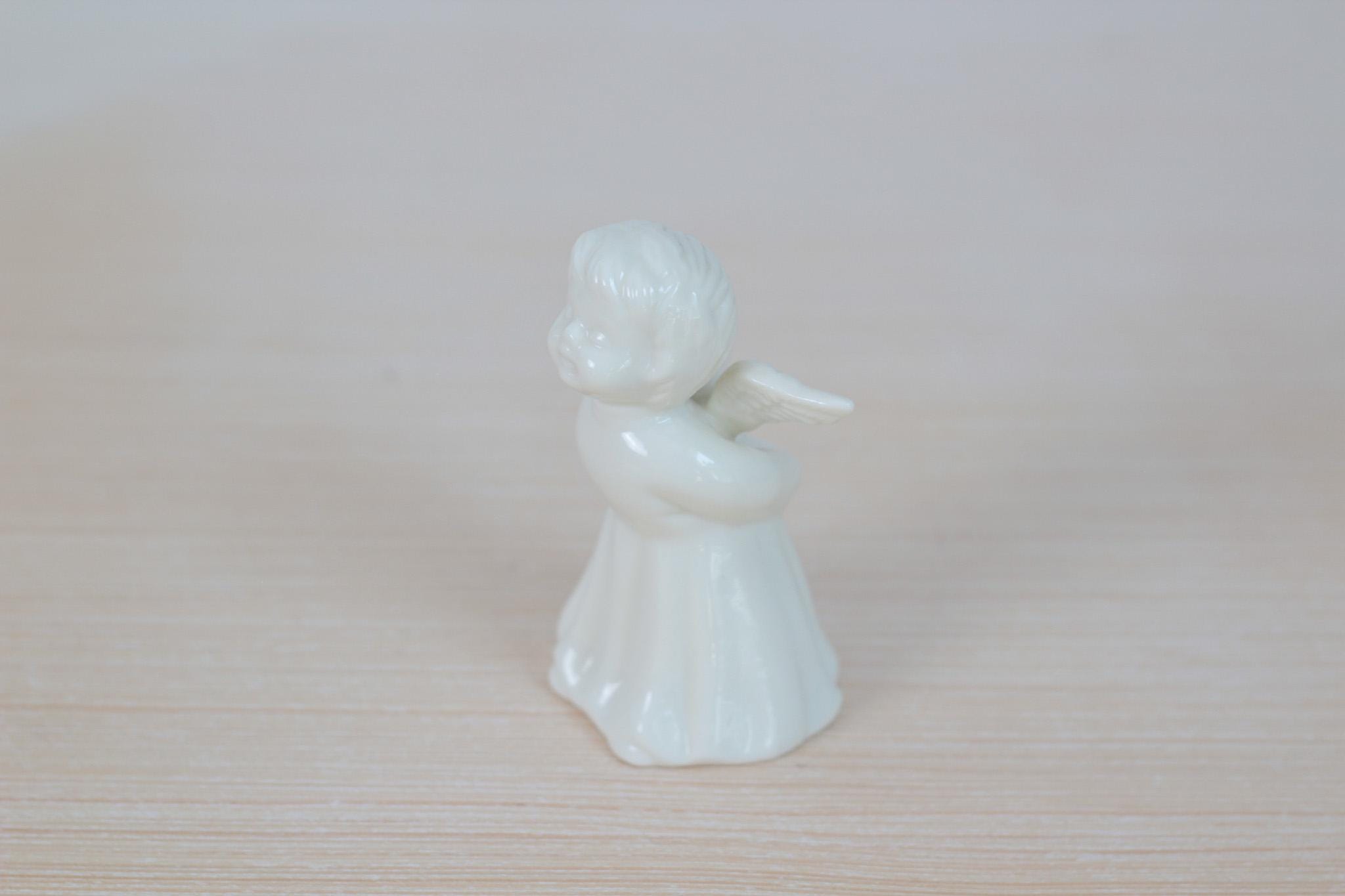 Vintage White Porcelain Angel Figurine