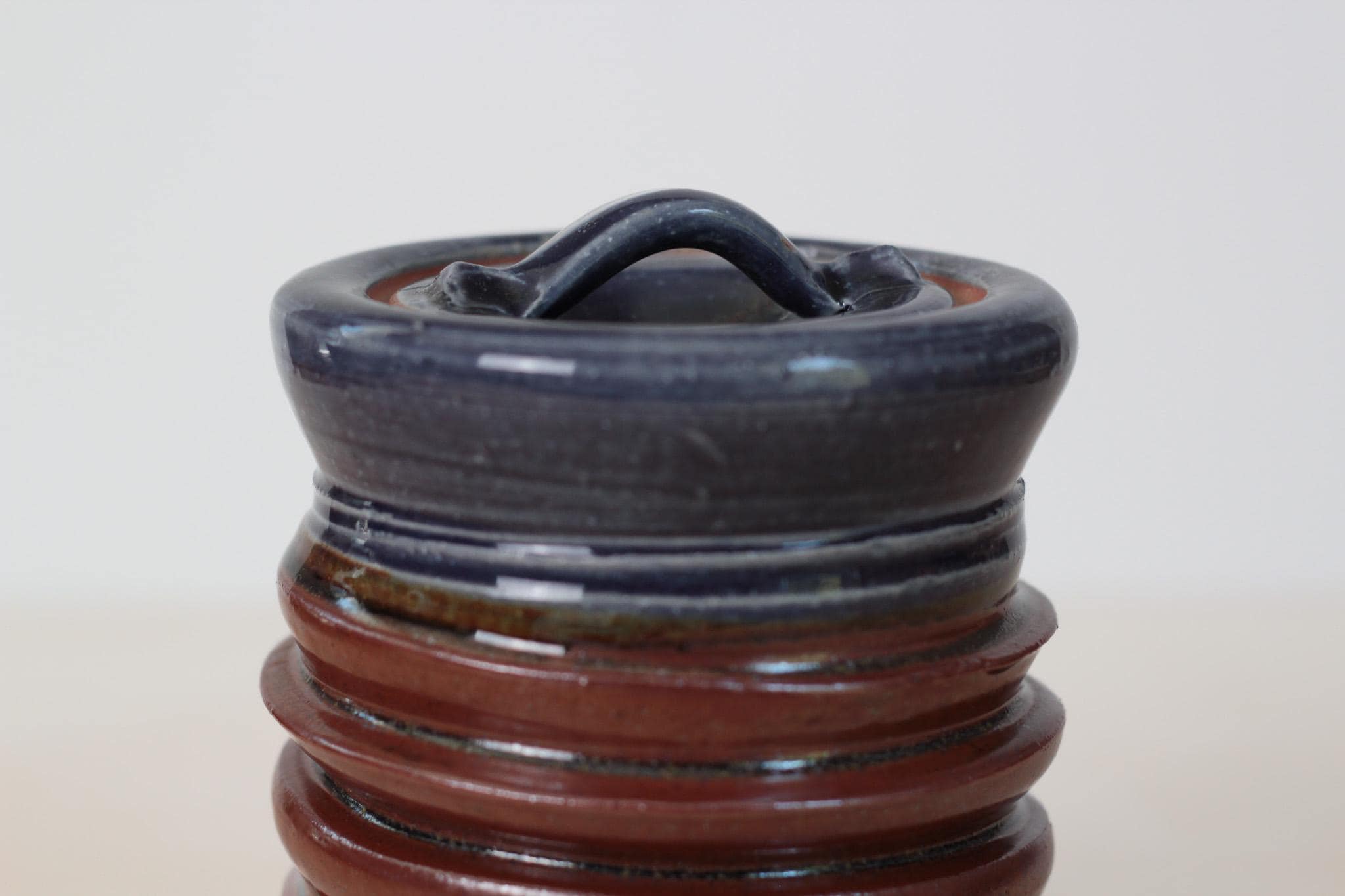 Vintage Studio Pottery Lidded Jar