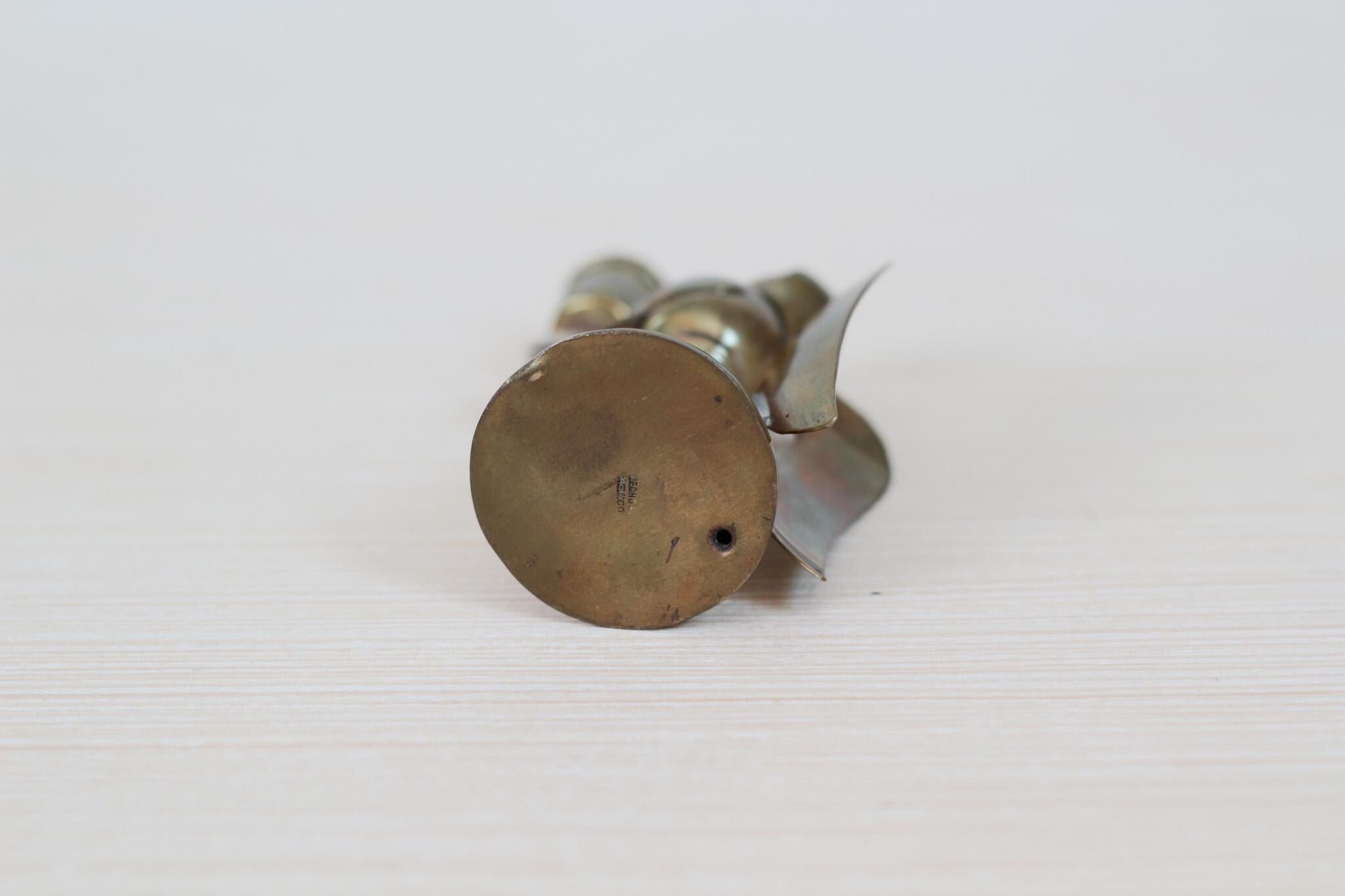 Vintage Brass Angel Candle Holder, Mid-Century Holiday Decor