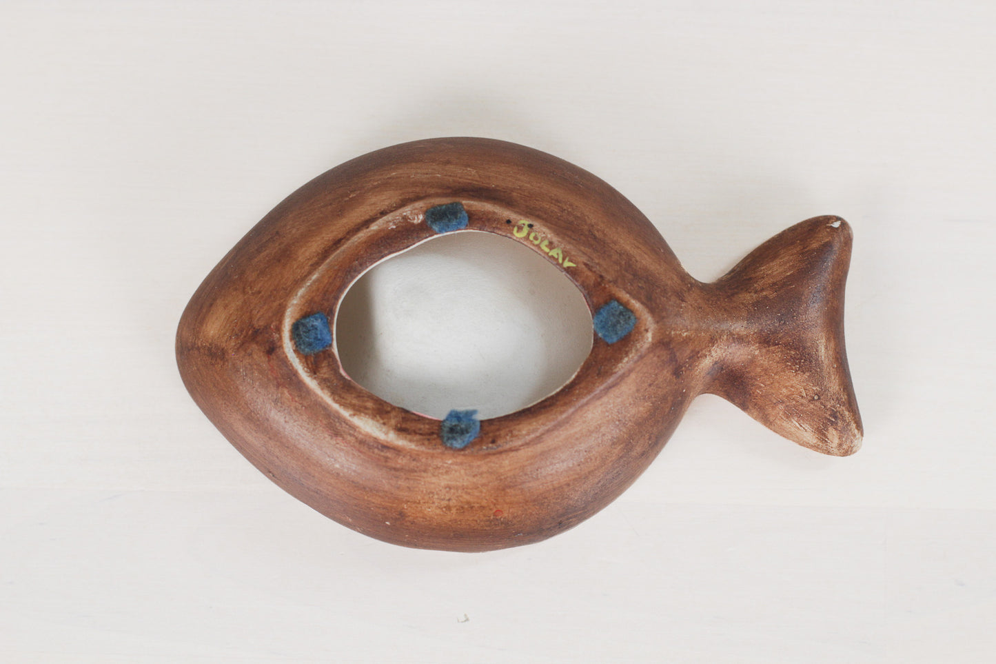 Vintage Vallauris-Style Pottery Fish Ashtray