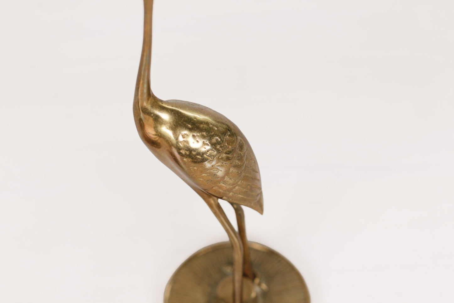 Pair of Mid-Century Brass Cranes