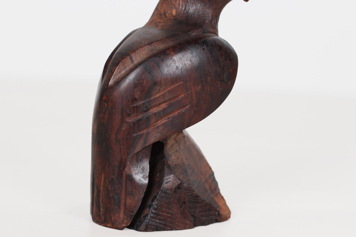 Vintage MCM Ironwood Eagle Sculpture