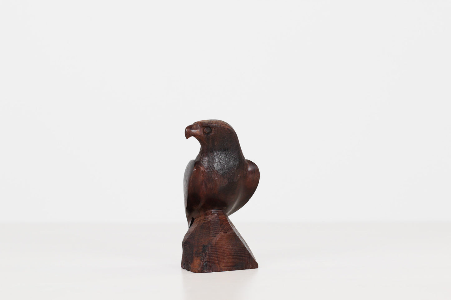 Vintage MCM Ironwood Eagle Sculpture