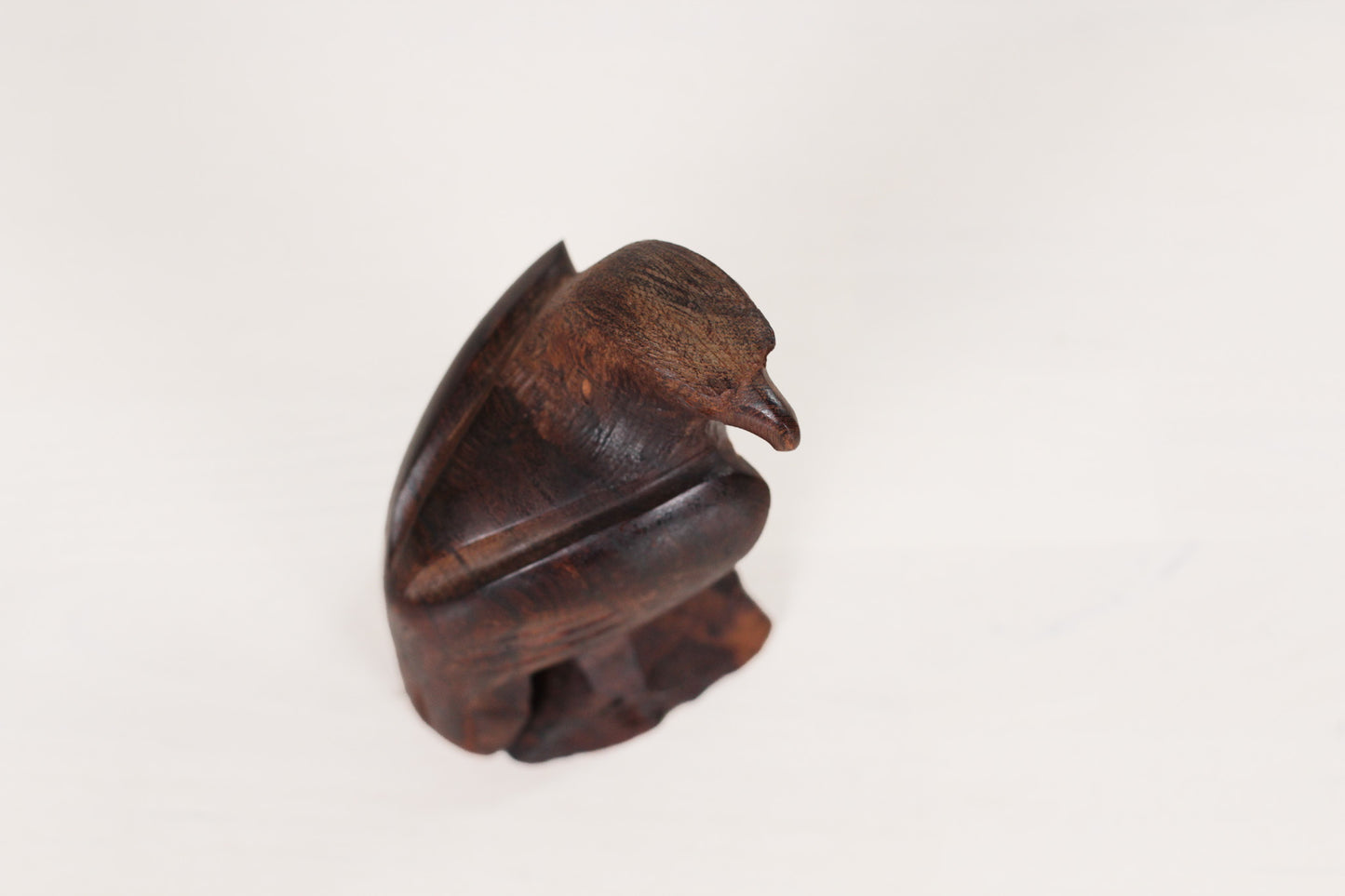 Vintage MCM Ironwood Eagle Sculpture
