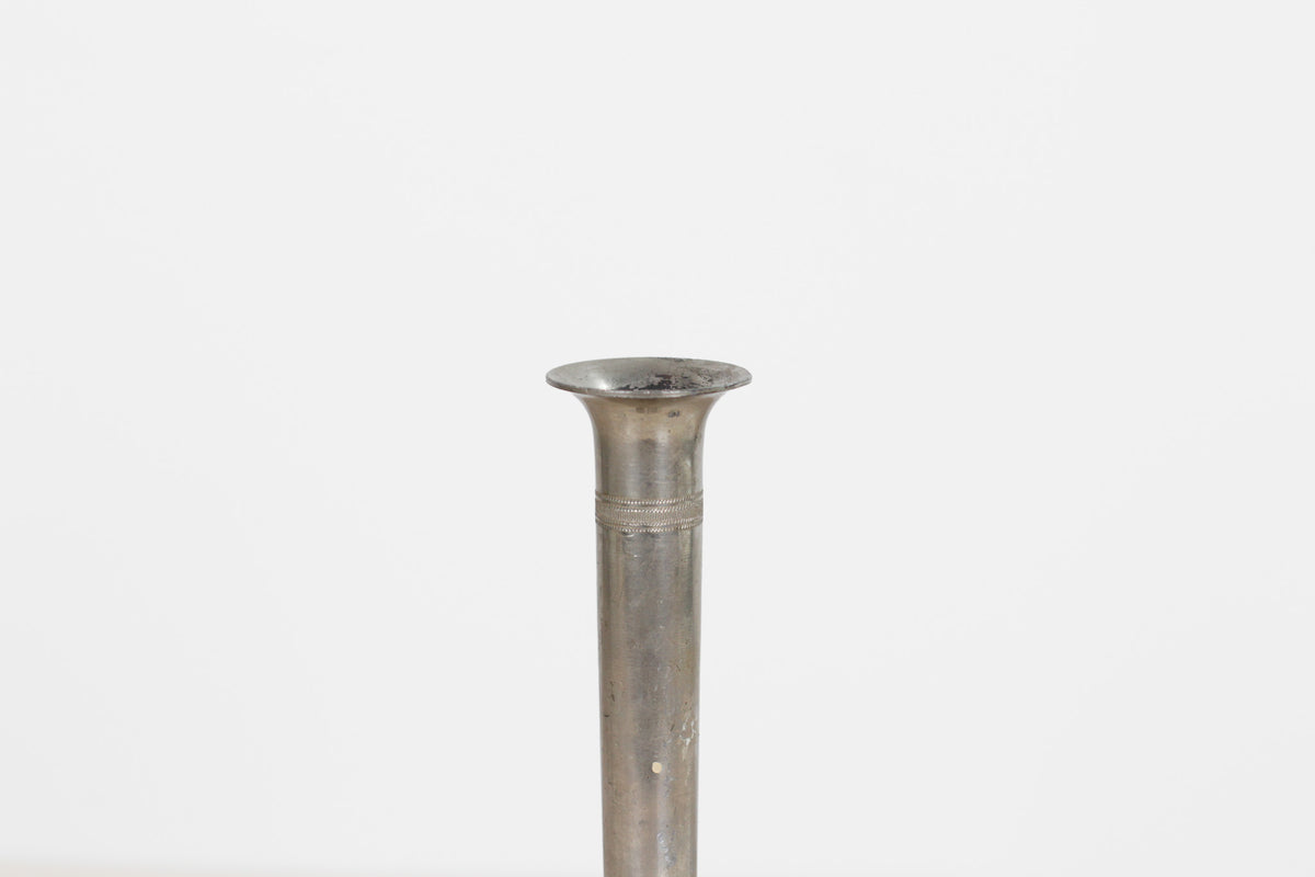 Vintage MCM German Pewter Slender Bud Vase