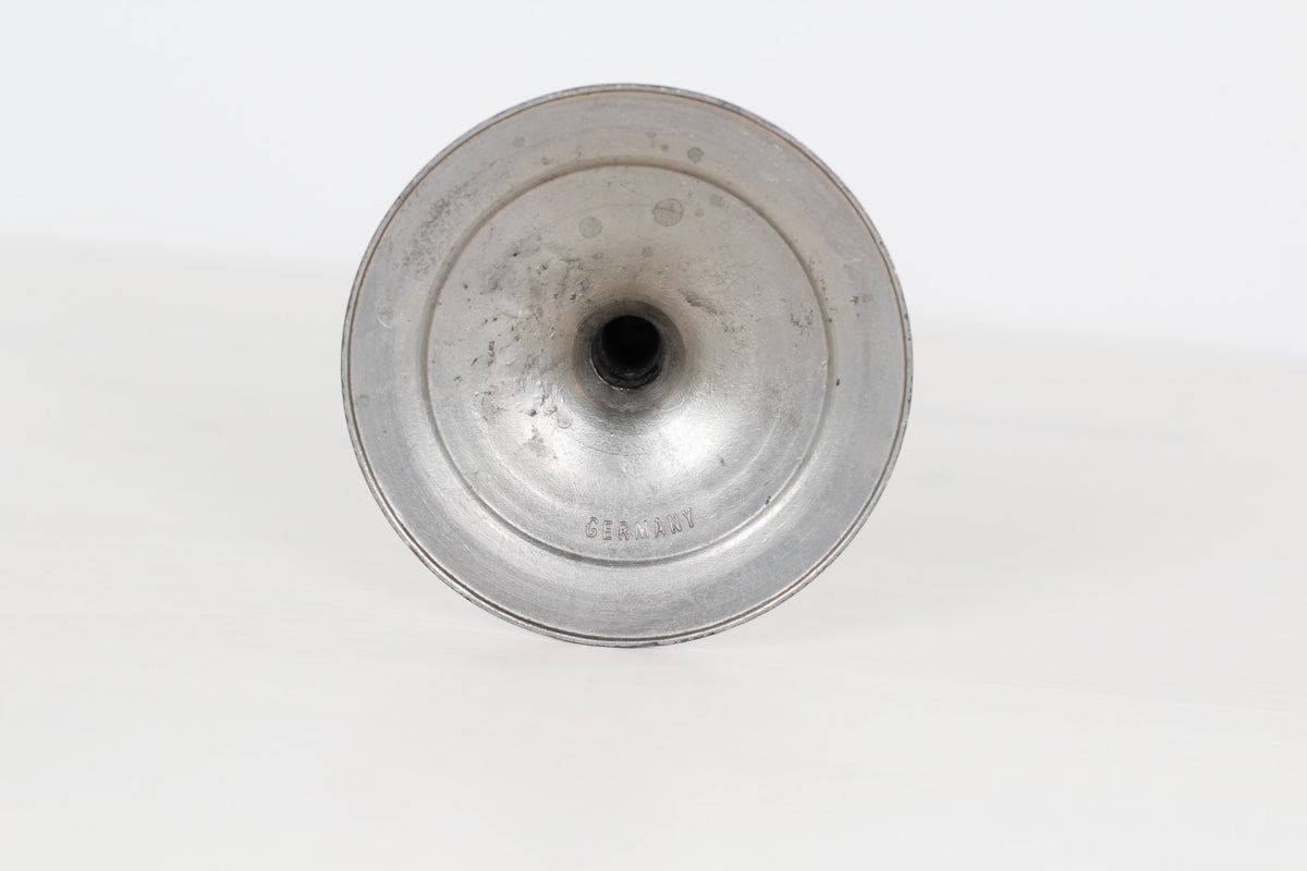 Vintage MCM German Pewter Slender Bud Vase