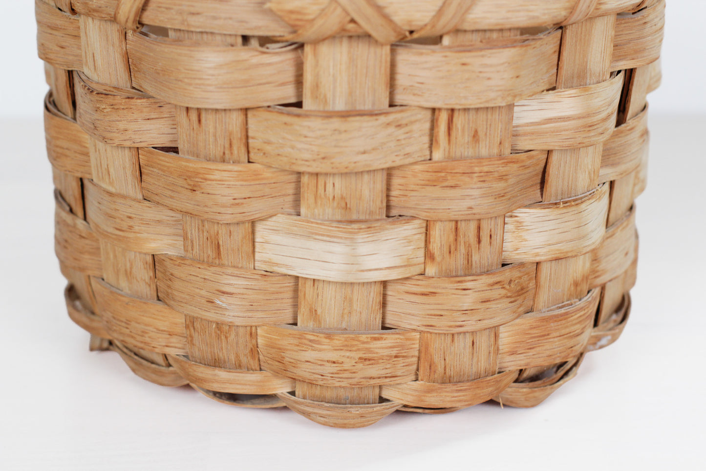 Vintage Handwoven Oak Splint Basket