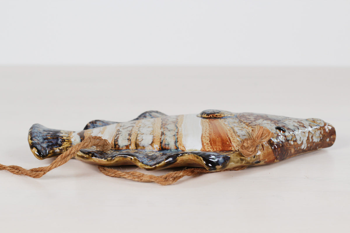 Mid-Century French Majolica Fish Wall Plaques | Vallauris Pottery