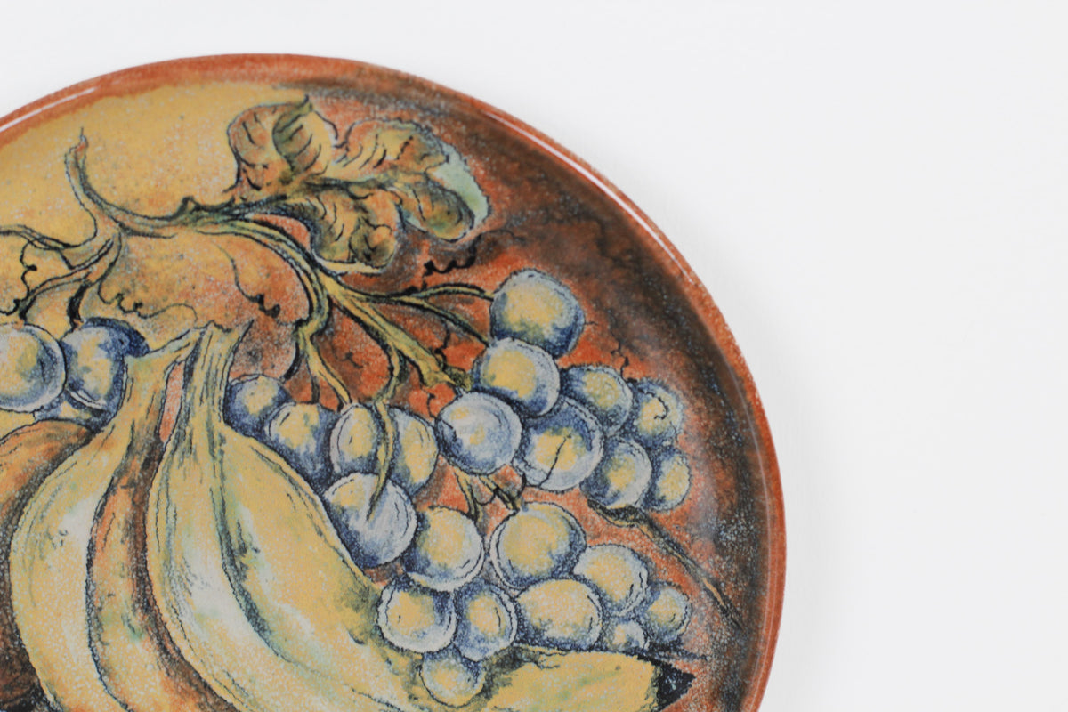 Vintage Signed Capelo Mexican Pottery Plate