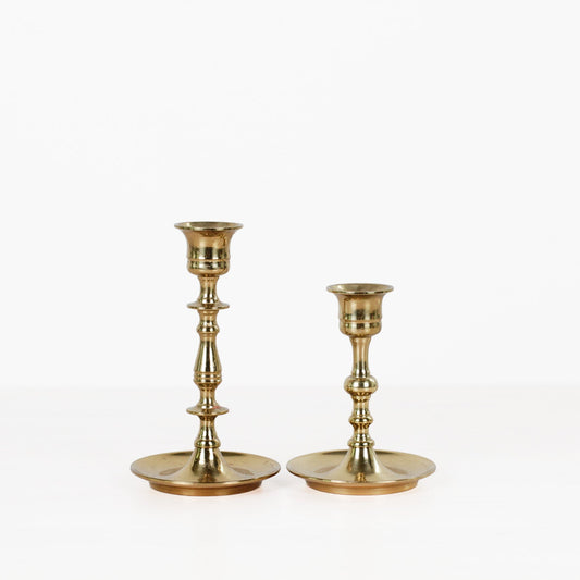 Pair of Vintage Brass Candlesticks