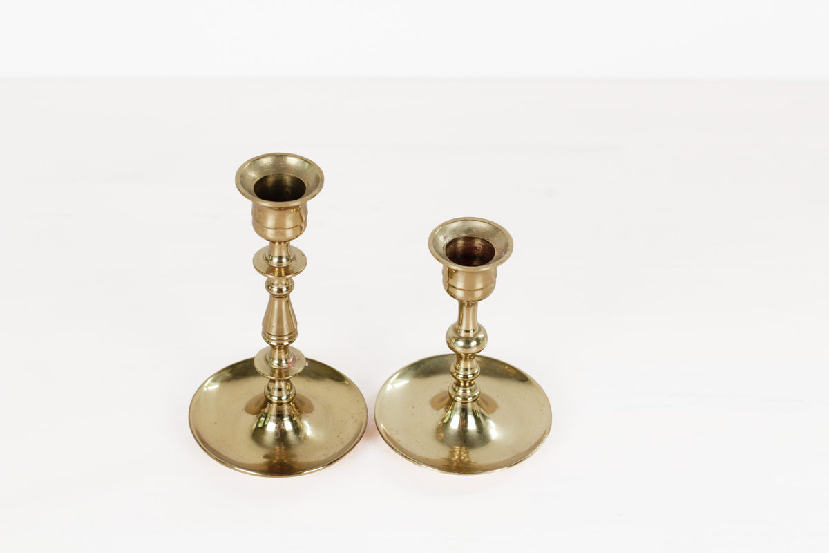 Pair of Vintage Brass Candlesticks